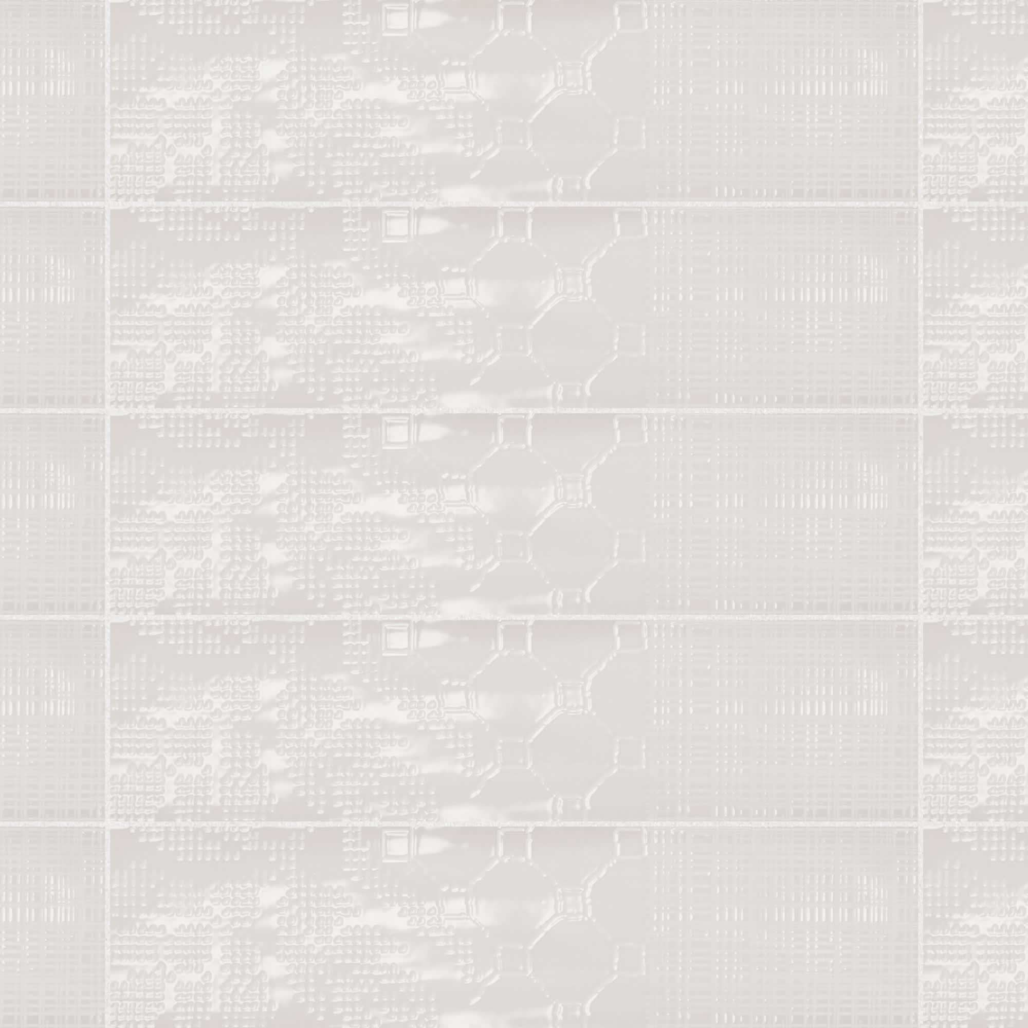 Carrelage effet Zellige Blanc 30x7,5x0,82 cm Salerno - Mur intérieur