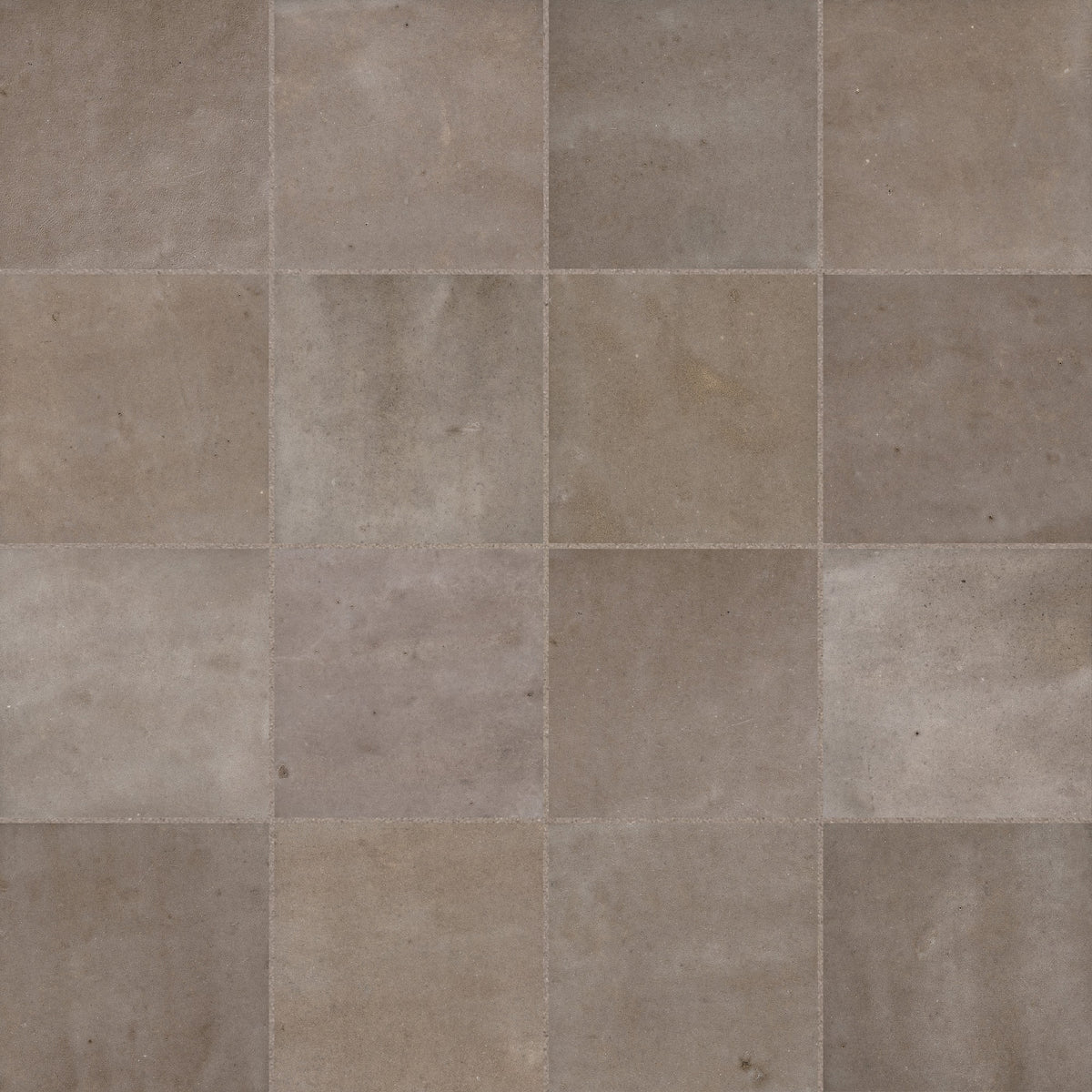 Carrelage effet Zellige Terre 10,7x10,7x0,9 cm Velmio - Mur intérieur