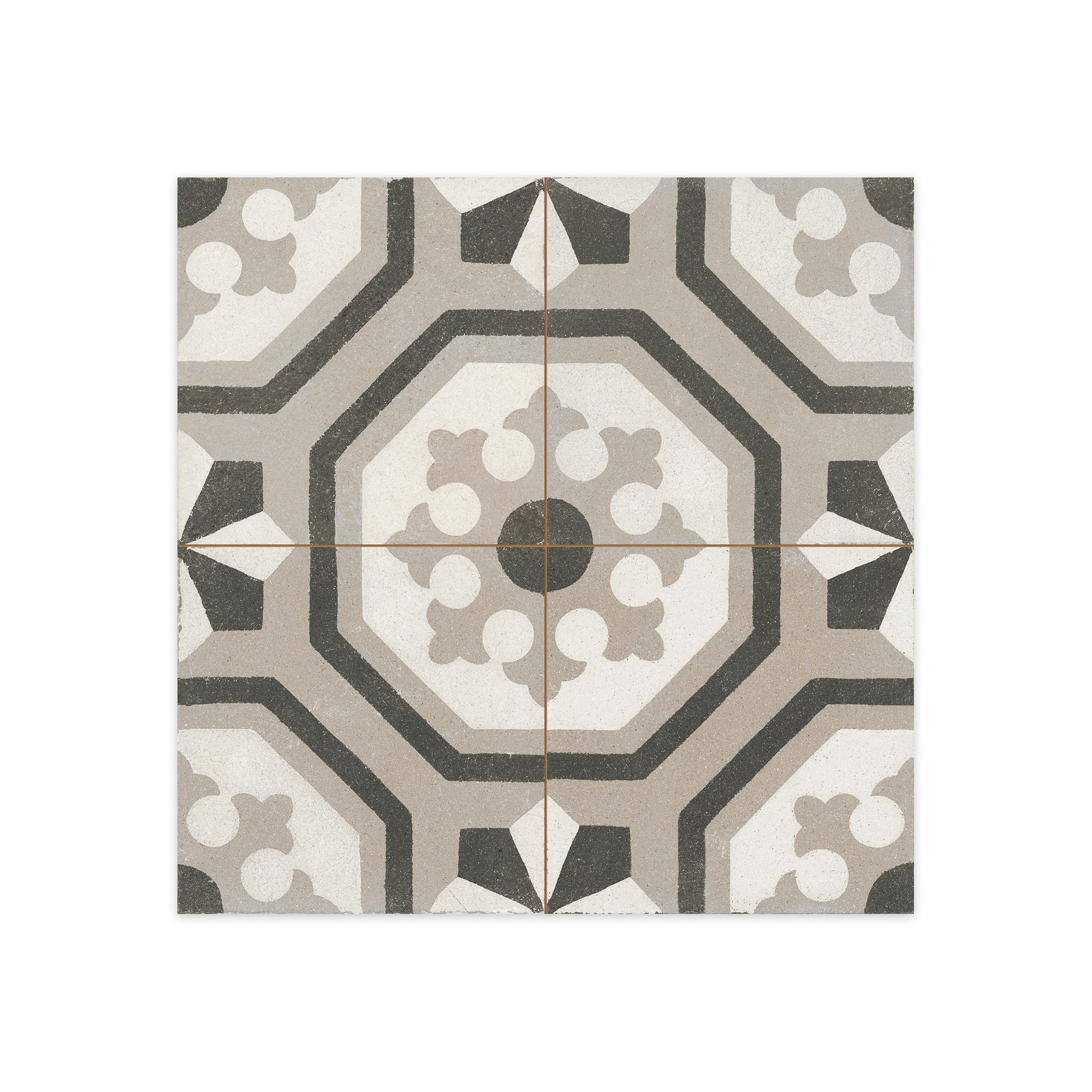 Carrelage Vintage effet Carreau ciment Multicolore Iluro 45x45x0,95 cm Ardina - Sol et mur intérieur