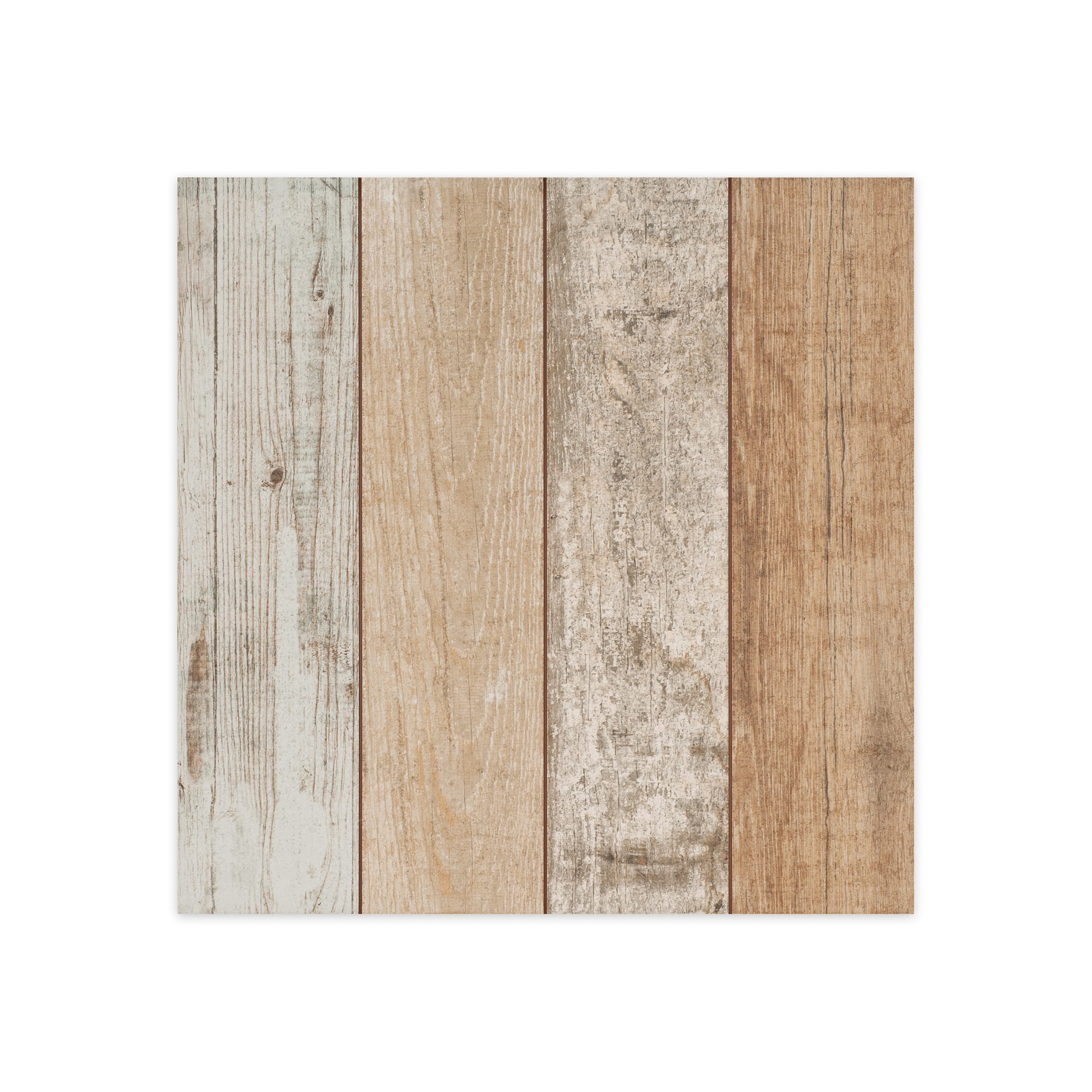 Carrelage Vintage effet Bois Multicolore 45x45x0,95 cm Armelia - Sol et mur intérieur