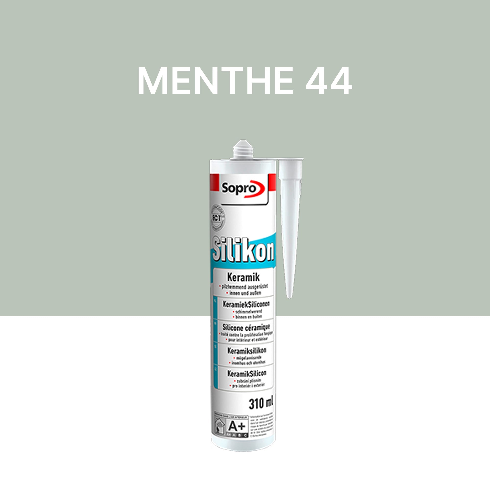 Mastic silicone spécial carrelage - Menthe 44 - 310 ml