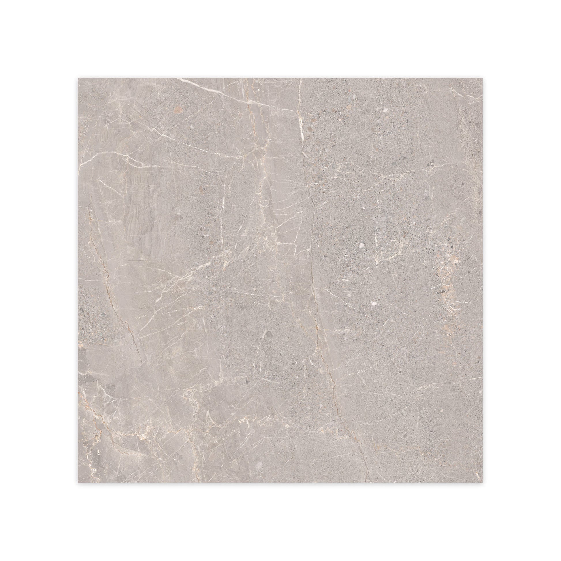 Carrelage effet Pierre Gris Silver 60x60x0,9 cm In&Out Torvane - Sol et mur intérieur et Sol extérieur