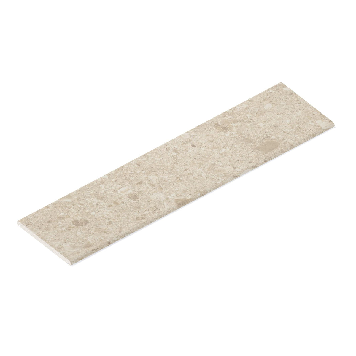 Couvertine effet Pierre Ceppo di Gré Beige 120x30x2 cm Bord 1/2 Rond Double Larmier Massira
