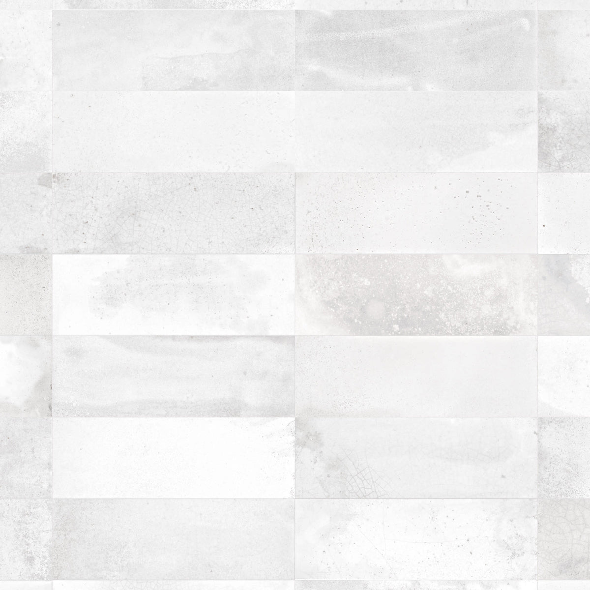 Carrelage Vintage effet Zellige Blanc 40x20x1,03 cm Patrina - Mur intérieur