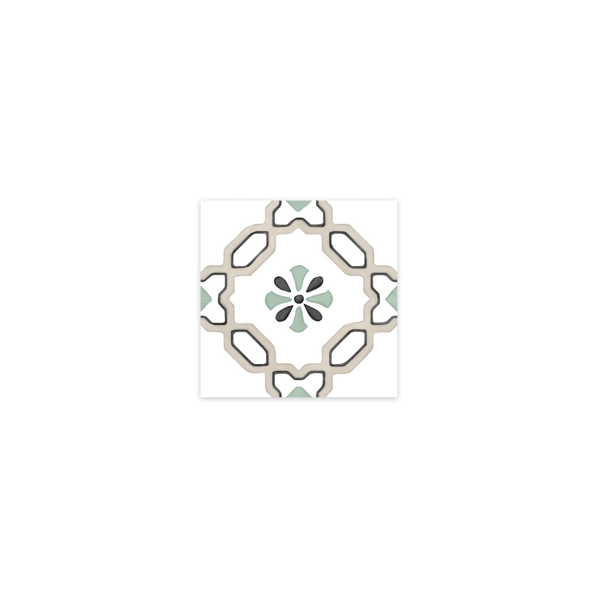Carrelage effet Carreau ciment Marilis Beige 12,3x12,3x0,87 cm Tanerio - Sol et mur intérieur