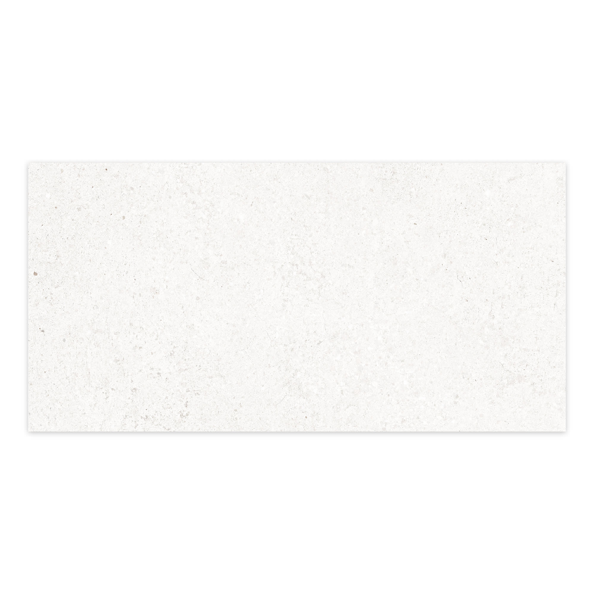 Carrelage effet Béton Blanc 100x50x2 cm Arvelis - Sol extérieur