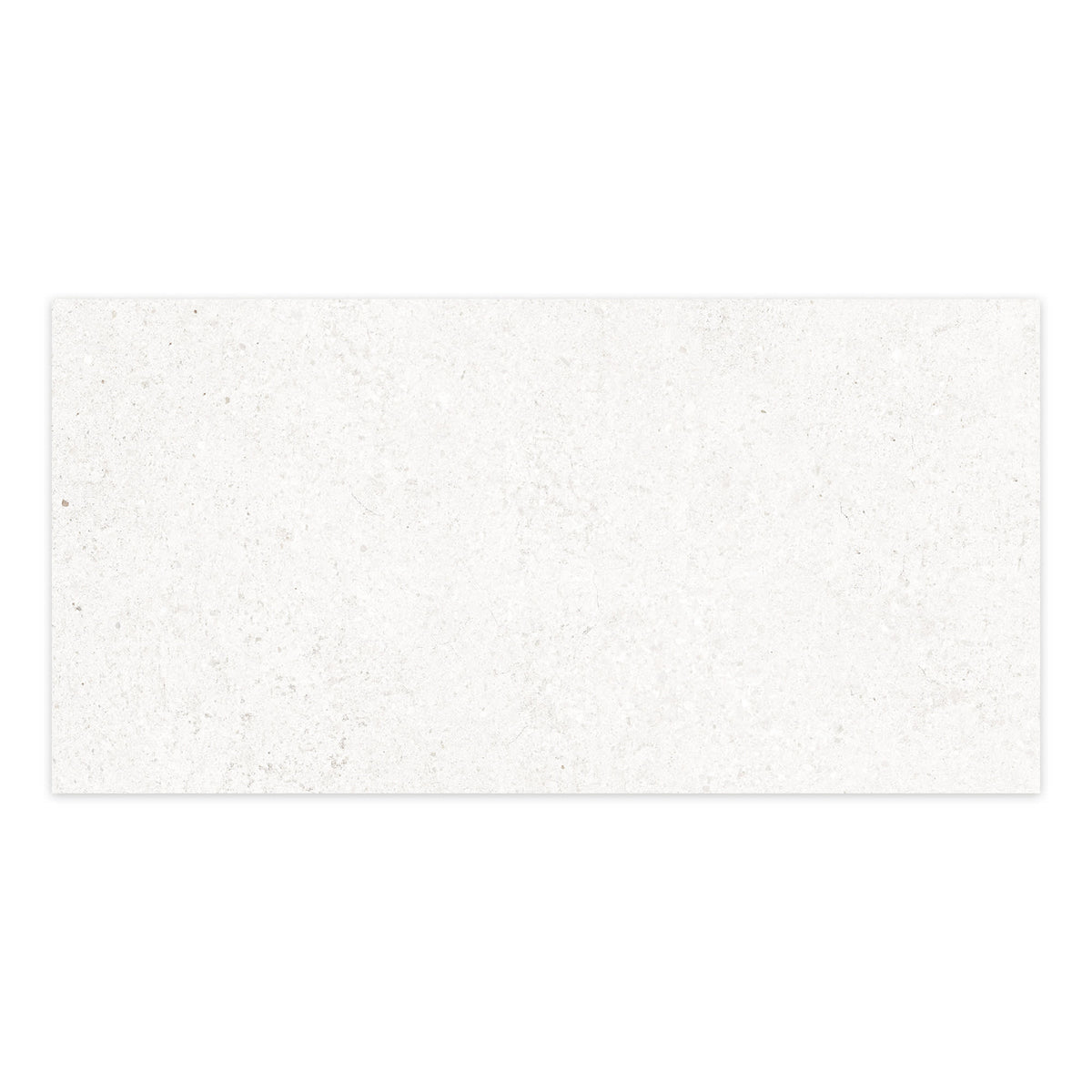 Carrelage effet Béton Blanc 100x50x2 cm Arvelis - Sol extérieur