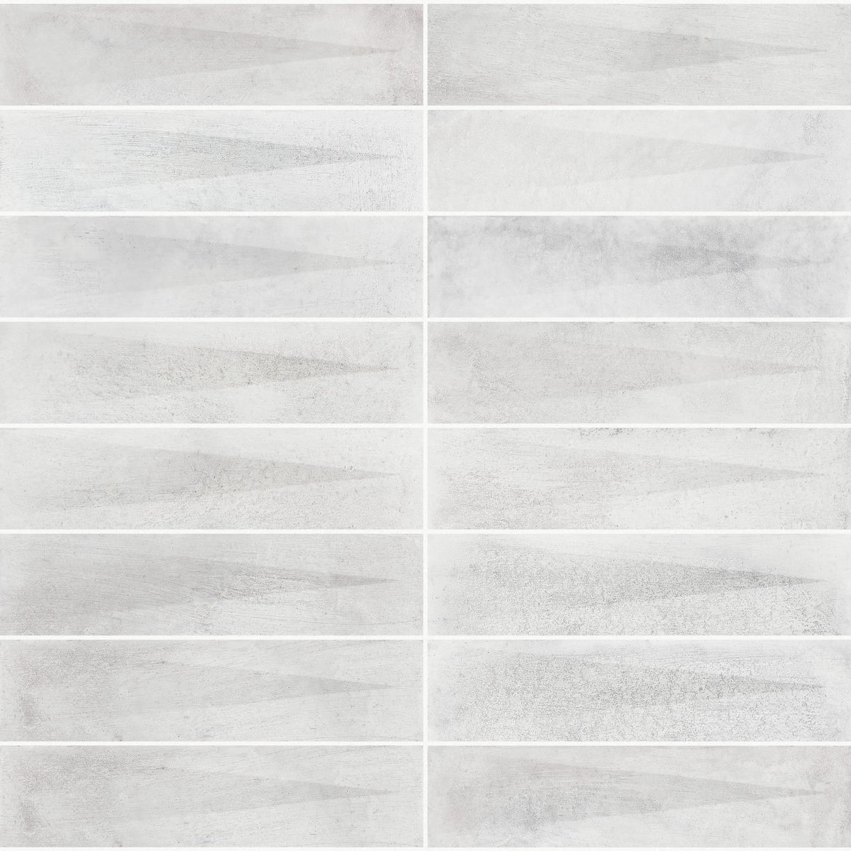 Carrelage effet Zellige 3D Gris 24,6x6x0,85 cm Montel - Mur intérieur