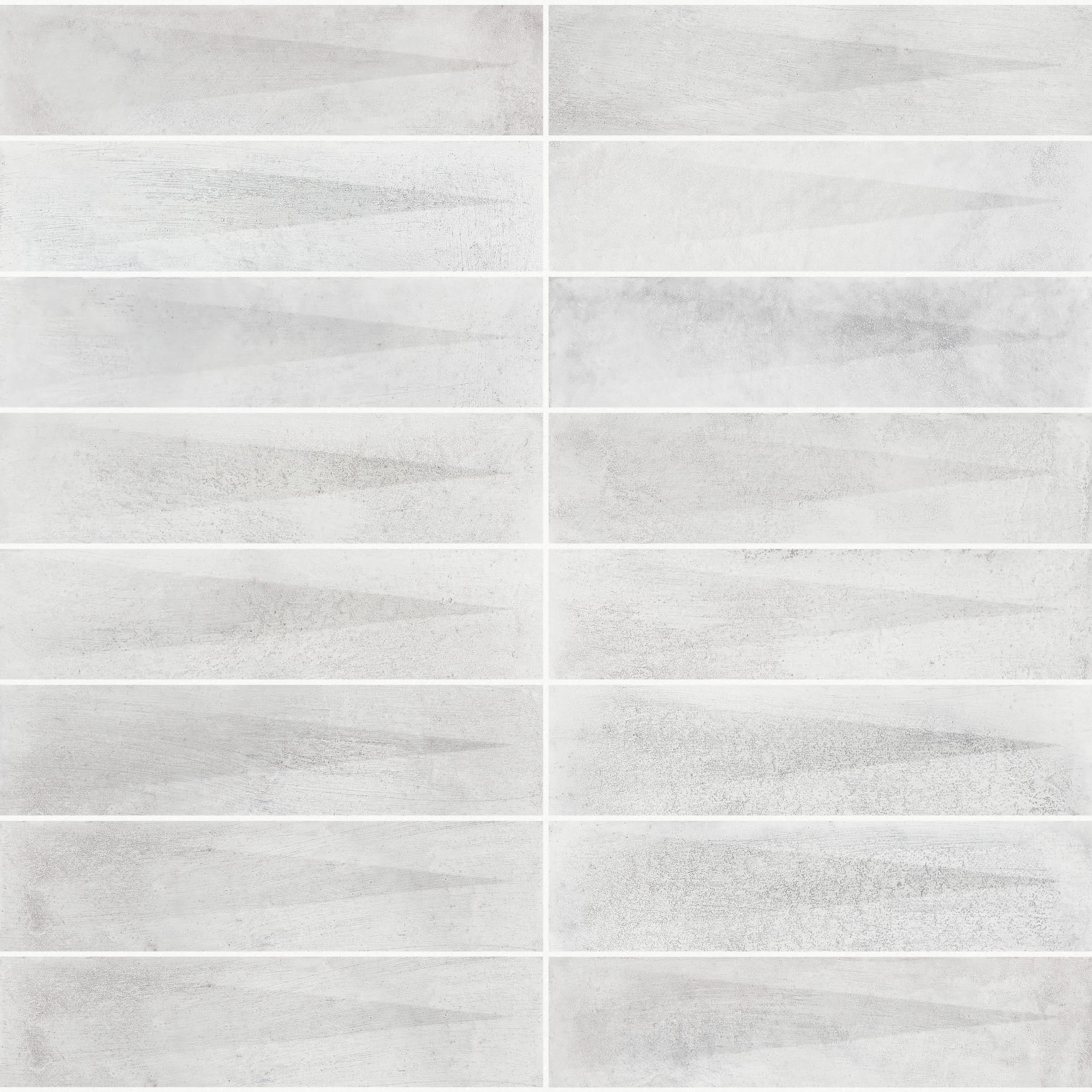 Carrelage effet Zellige 3D Gris 24,6x6x0,85 cm Montel - Mur intérieur