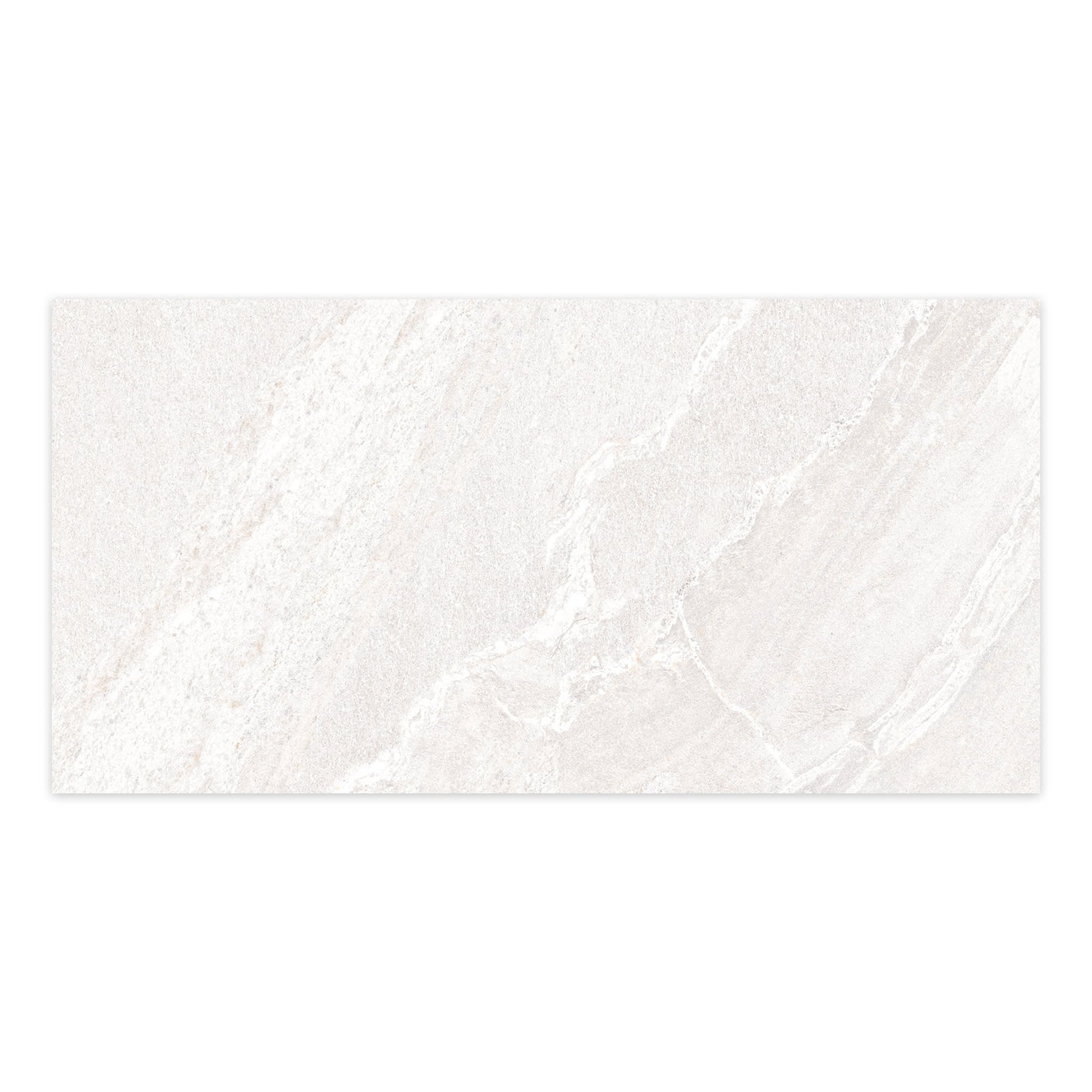 Carrelage effet Pierre Gris Perle 100x50x2 cm Torvane - Sol extérieur