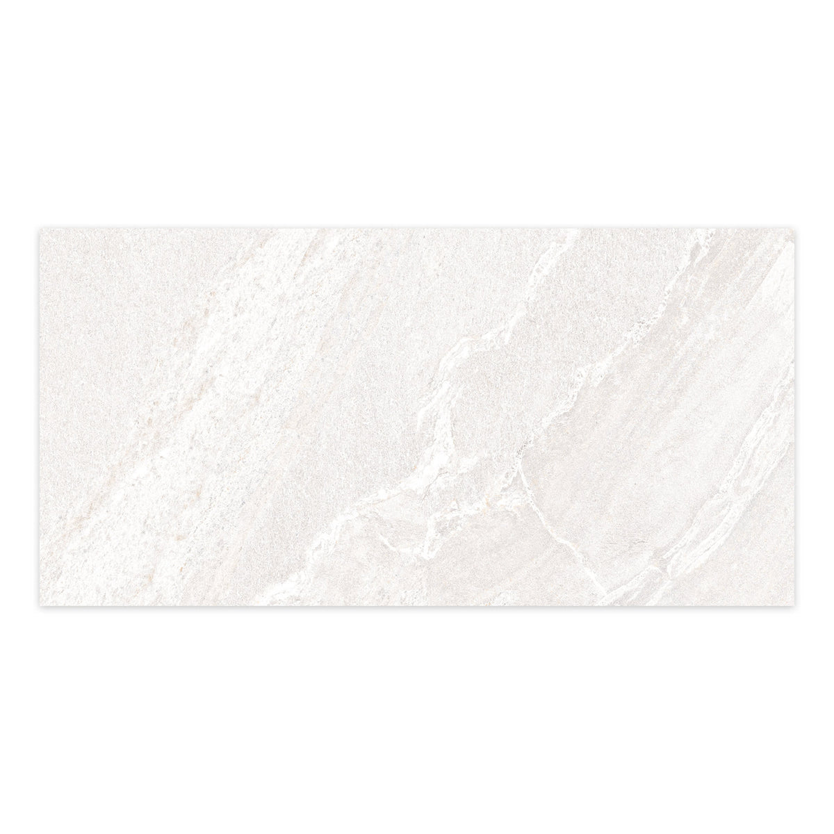 Carrelage effet Pierre Gris Perle 100x50x2 cm Torvane - Sol extérieur