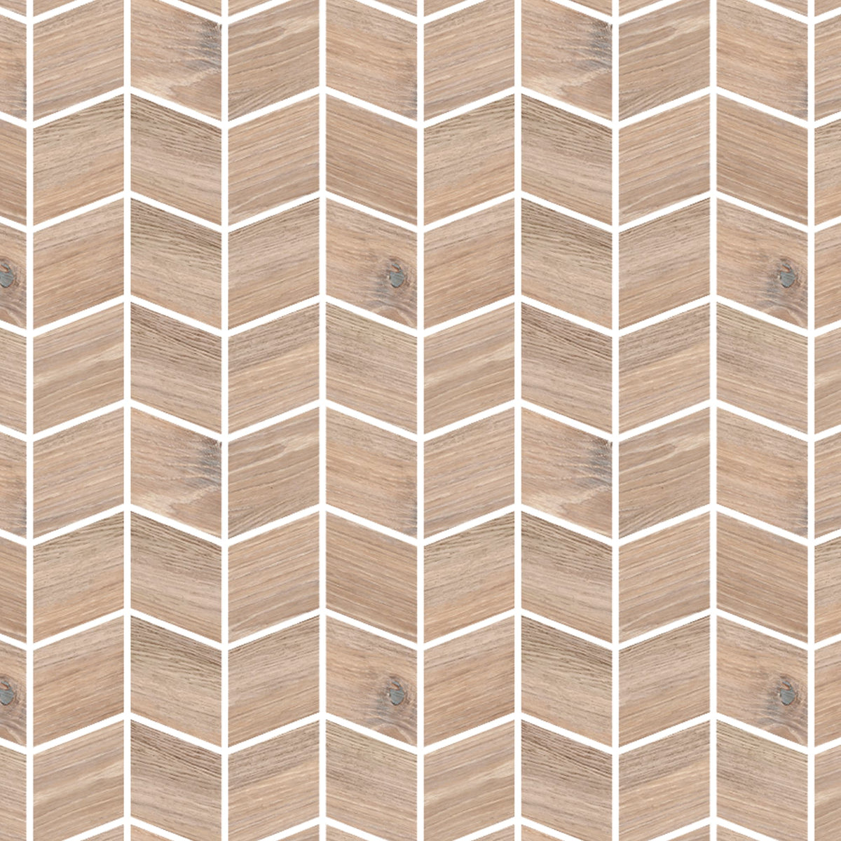 Mosaïque effet Bois Chêne Brut 27,5x24x1 cm Valdoro - Sol et mur intérieur