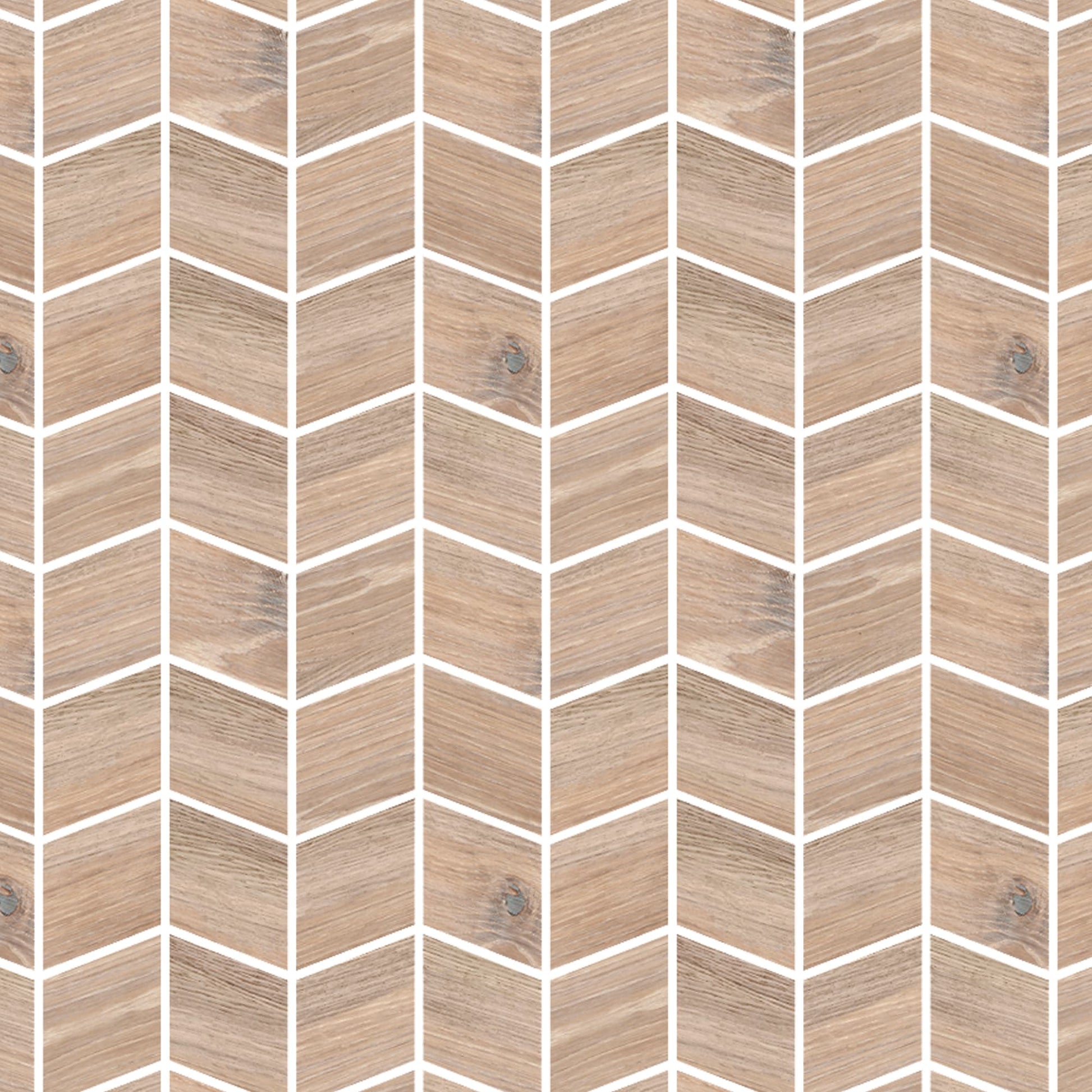 Mosaïque effet Bois Chêne Brut 27,5x24x1 cm Valdoro - Sol et mur intérieur
