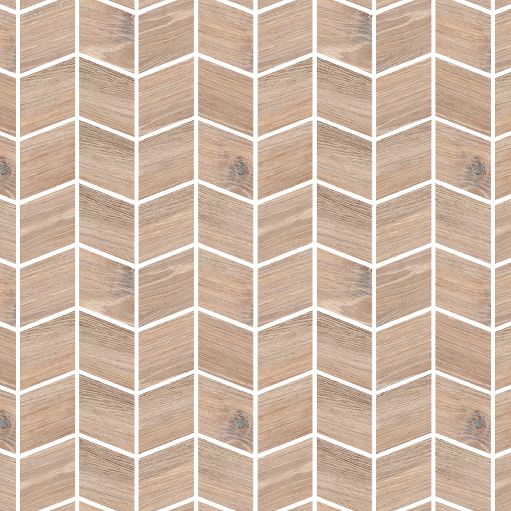Mosaïque effet Bois Chêne Brut 27,5x24x1 cm Valdoro - Sol et mur intérieur