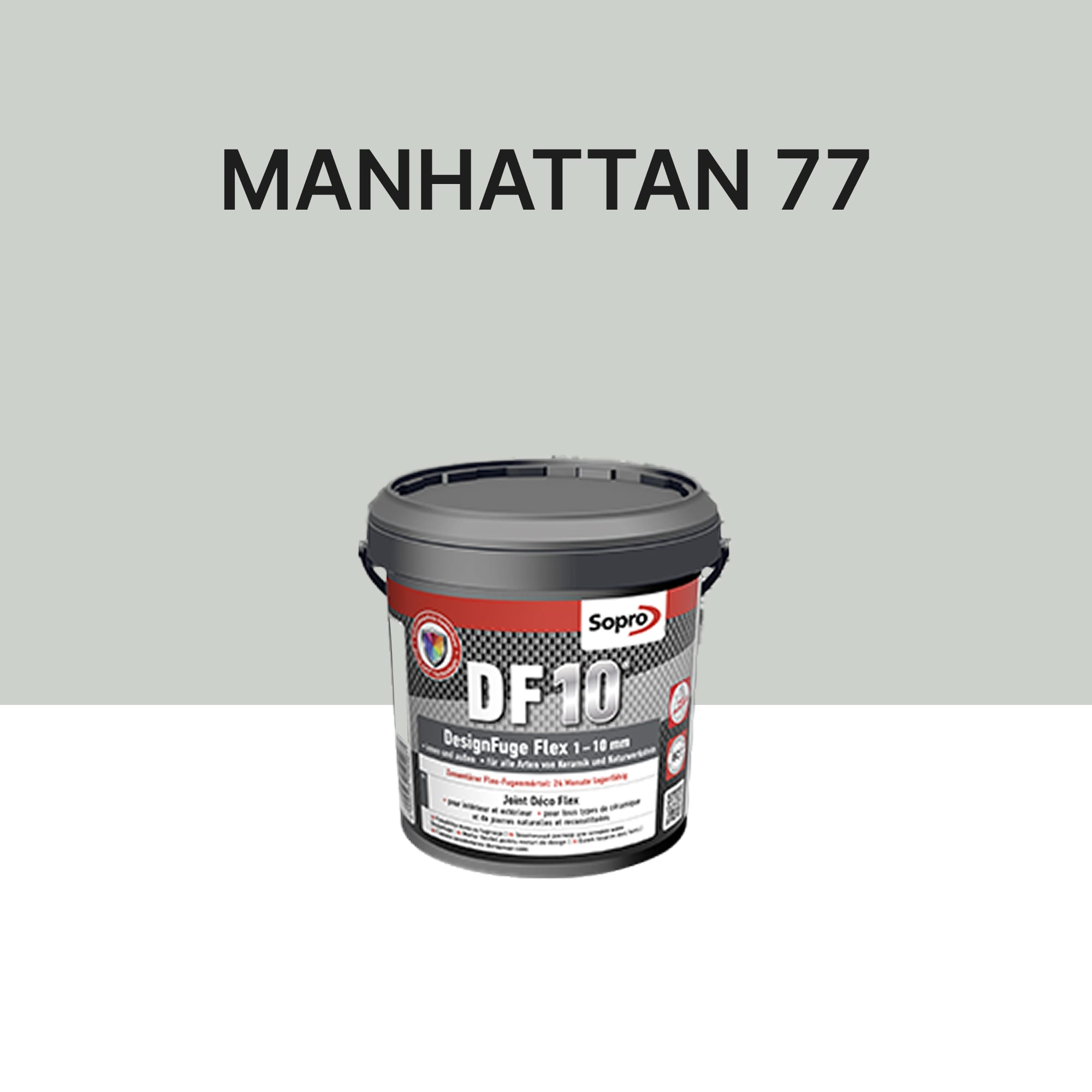 Joint carrelage salle de bains - 1 à 10 mm - Manhattan 77 - Sopro DF 10 -  1 kg