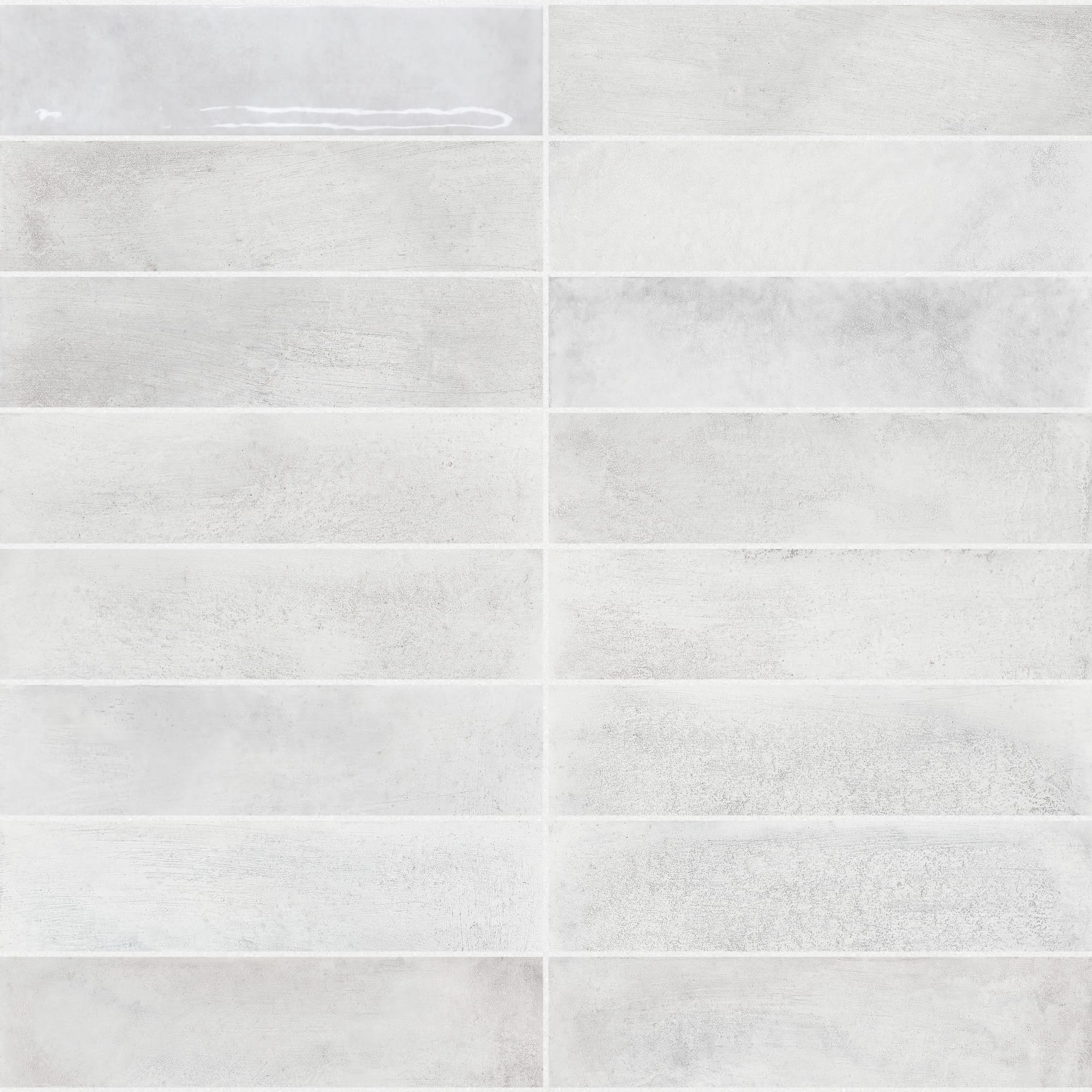 Carrelage effet Zellige Gris 24,6x6x0,85 cm Montel - Mur intérieur