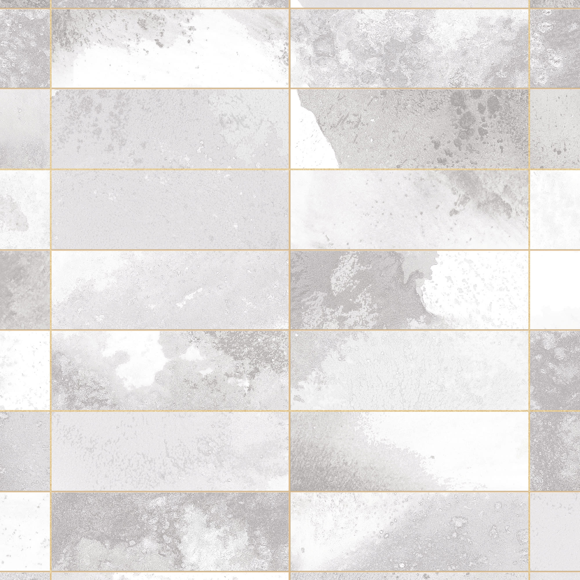 Carrelage Vintage effet Zellige Gris 40x20x1,03 cm Atelora - Mur intérieur