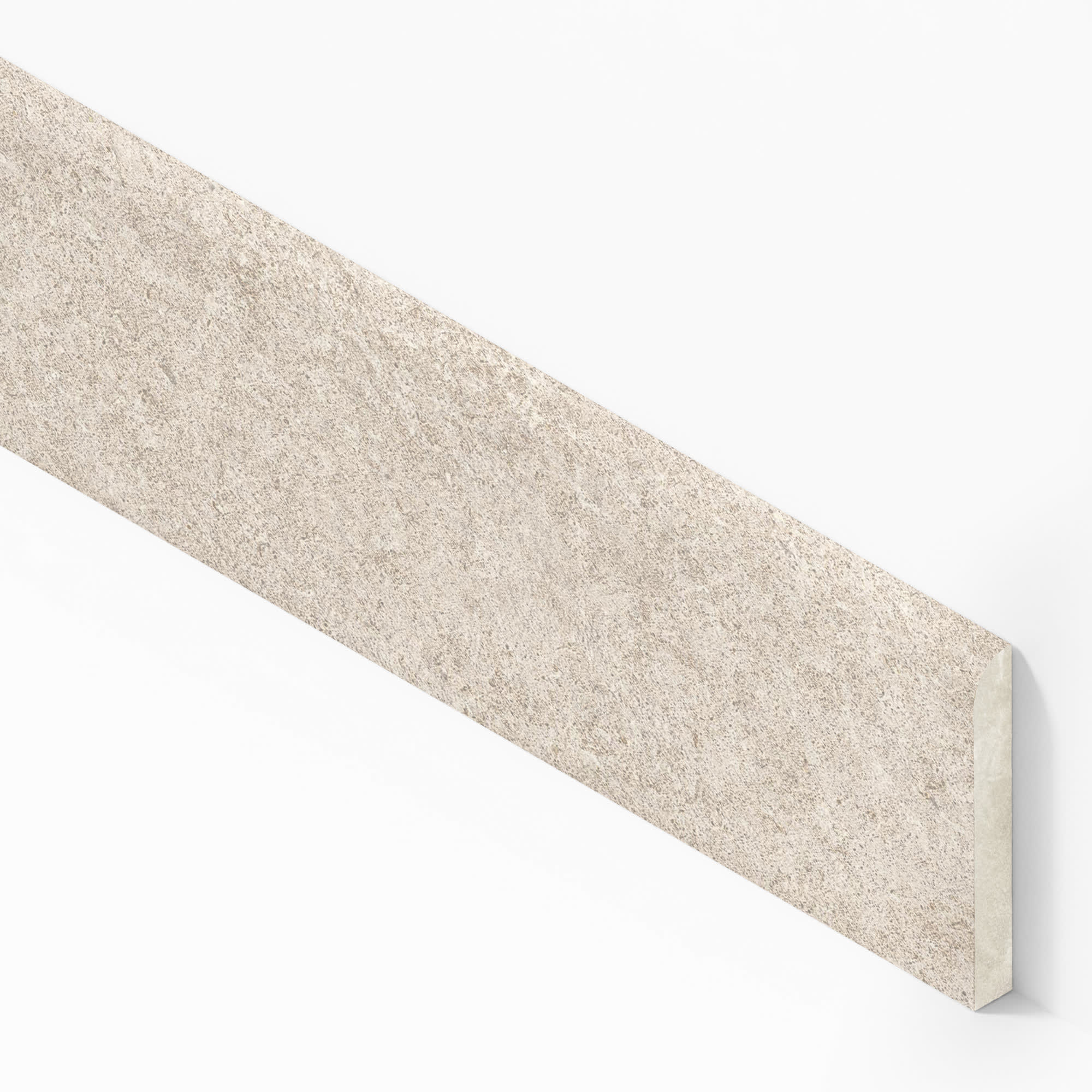 Plinthe carrelage effet Pierre Calcaire Blanc Craie 80x7,2 cm Mat Domella