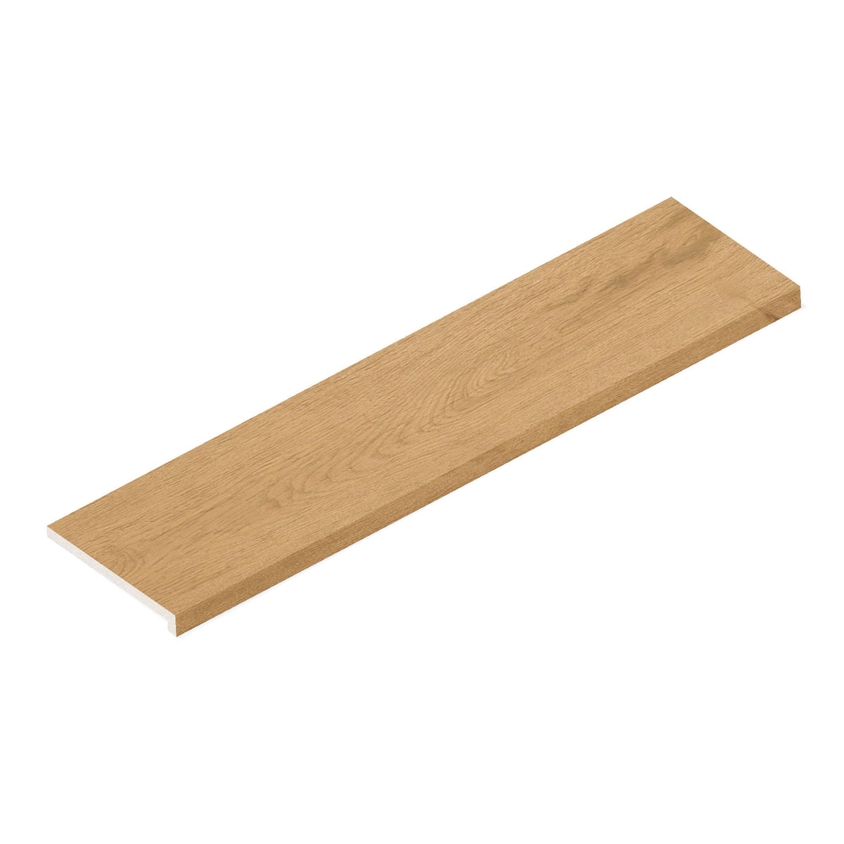 Margelle de piscine effet Bois Chêne Clair Rustic 120x30x2 cm Bord Droit avec retombée Forenza