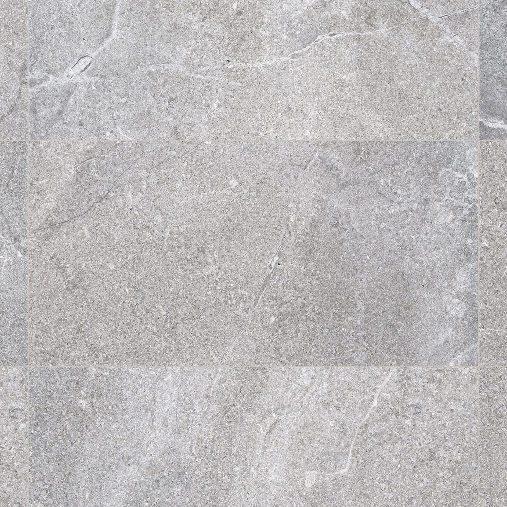 Carrelage effet Pierre Gris Silver 120x60x0,9 cm In&Out Luzerio - Sol et mur intérieur et Sol extérieur