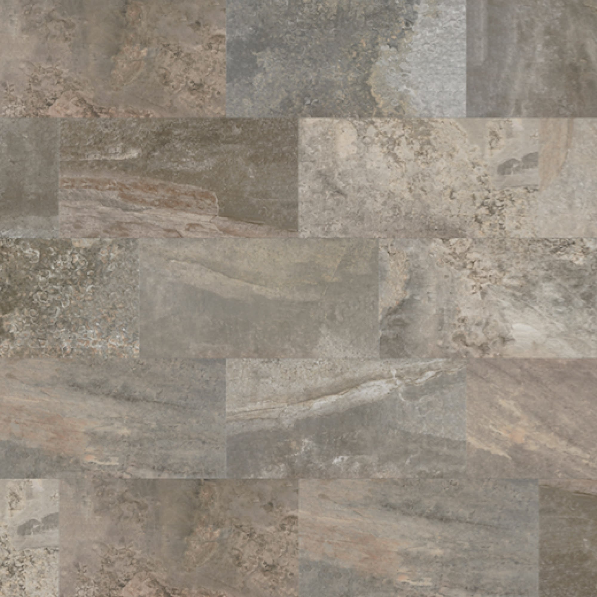 Carrelage effet Pierre de Bali Gris 97,9x48,8x1 cm Stromboli - Sol extérieur
