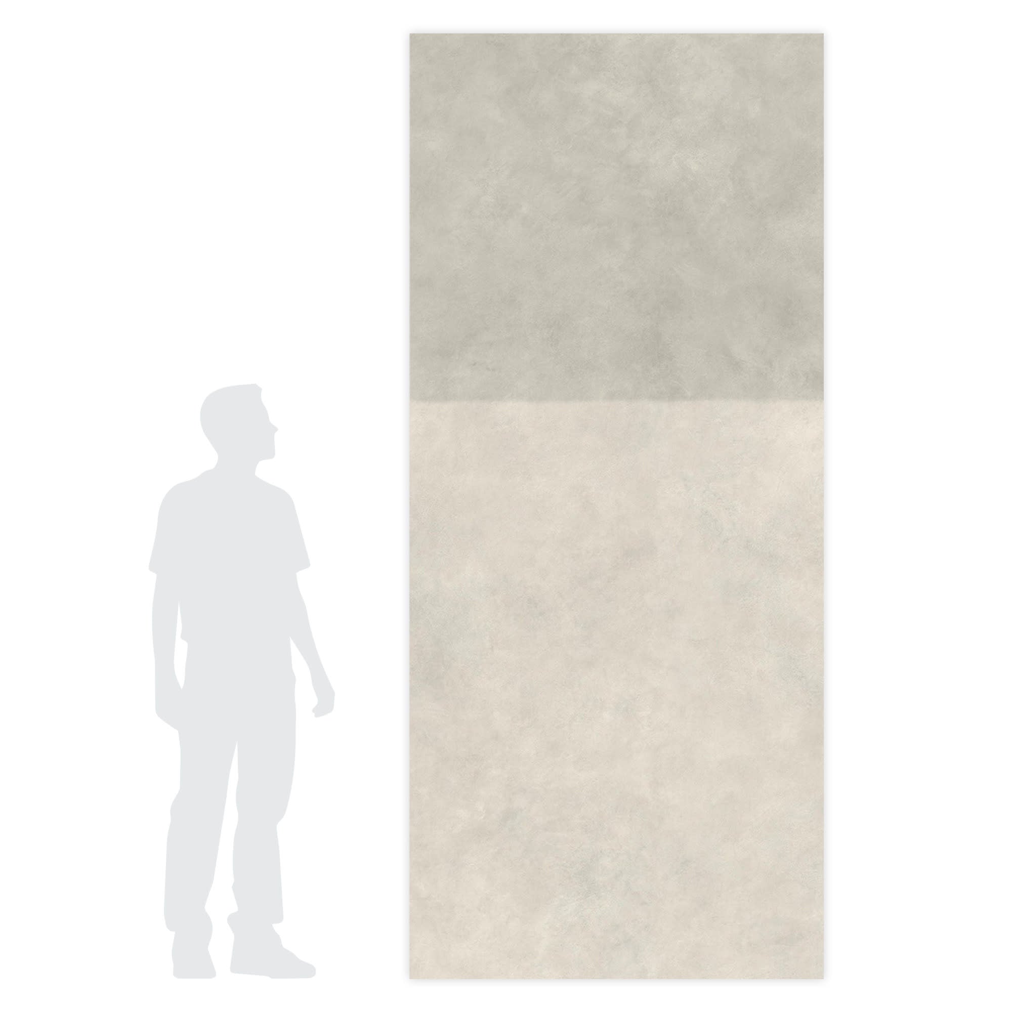 Carrelage effet Béton Gris Perle / Gris Argile 278x120x0,6 cm Mat Stavira - Mur intérieur