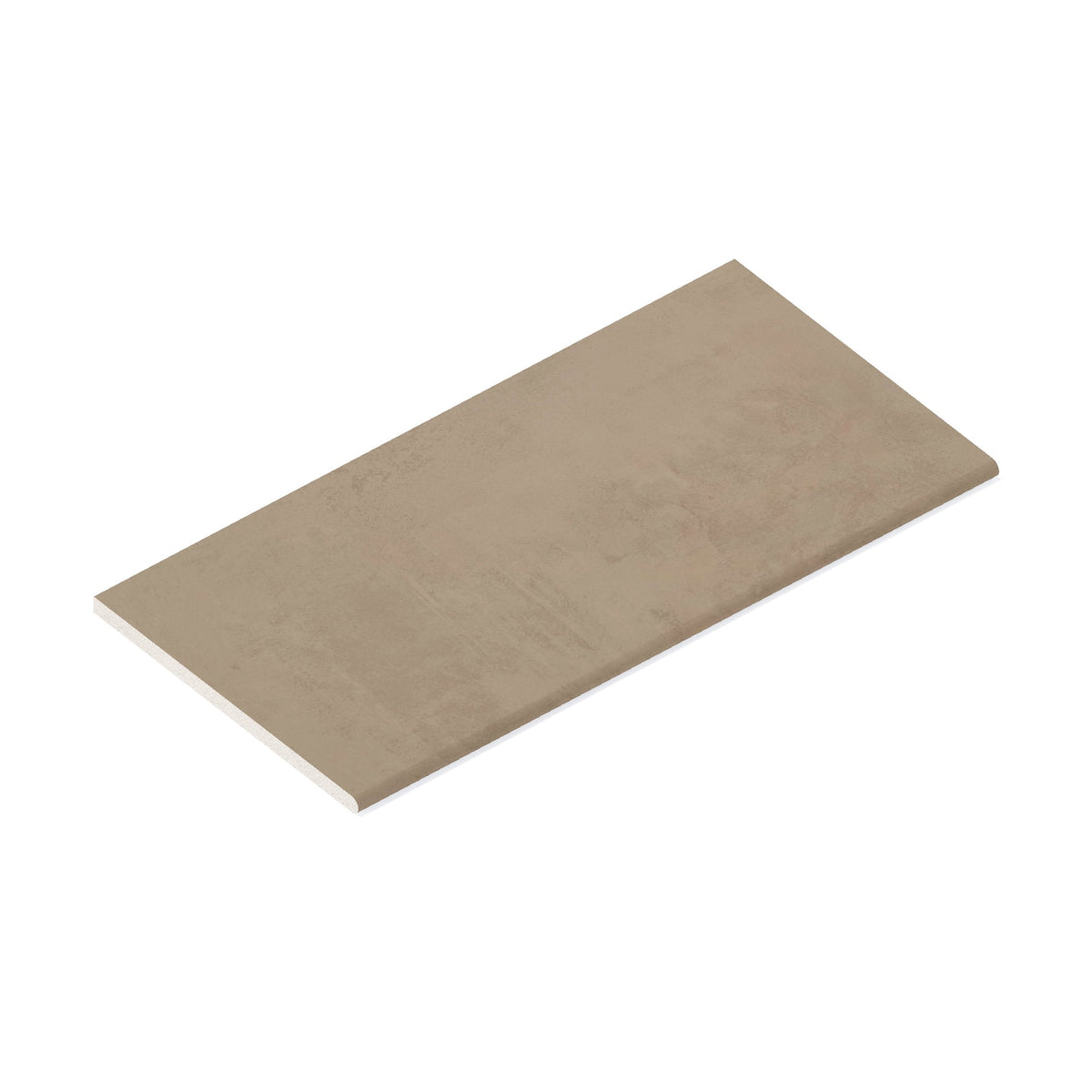 Margelle de piscine effet Béton Beige Terre 80x40x2 cm Bord 1/2 Rond Gravino