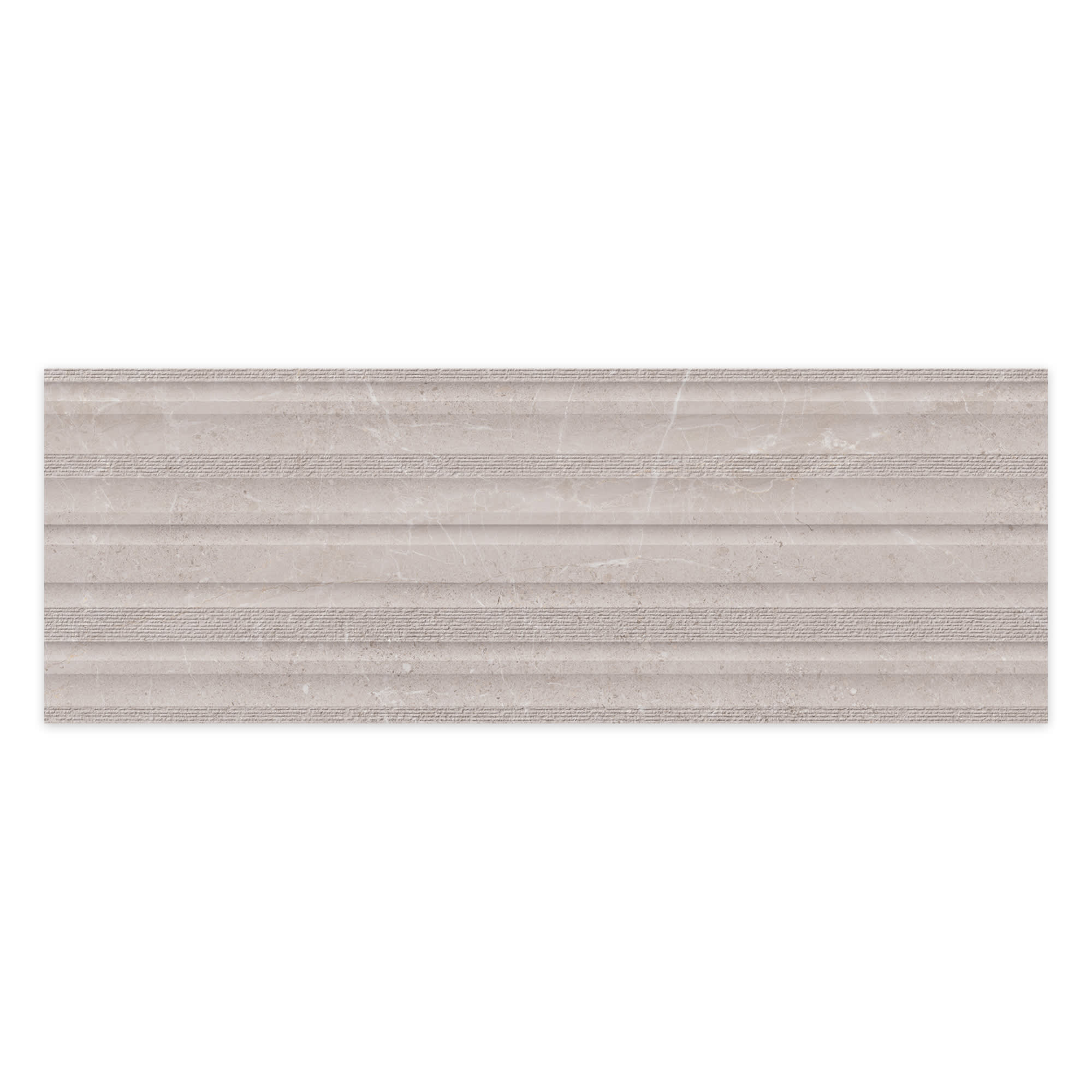 Carrelage effet Pierre 3D Gris Silver Curve 100x33,3x0,98 cm Torvane - Mur intérieur