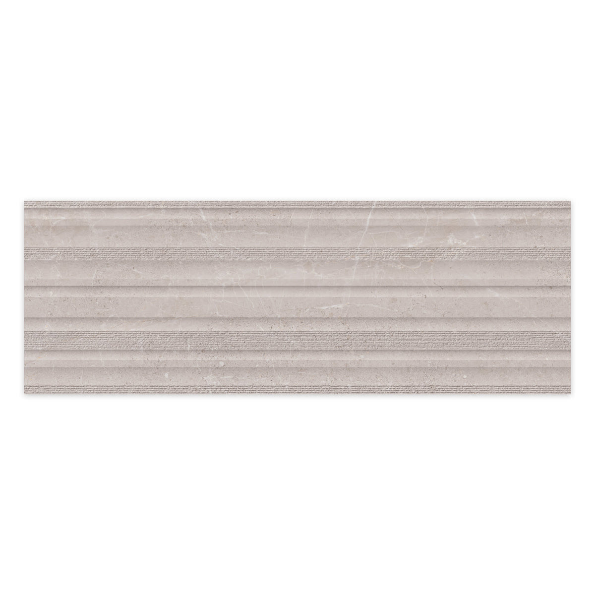 Carrelage effet Pierre 3D Gris Silver Curve 100x33,3x0,98 cm Torvane - Mur intérieur