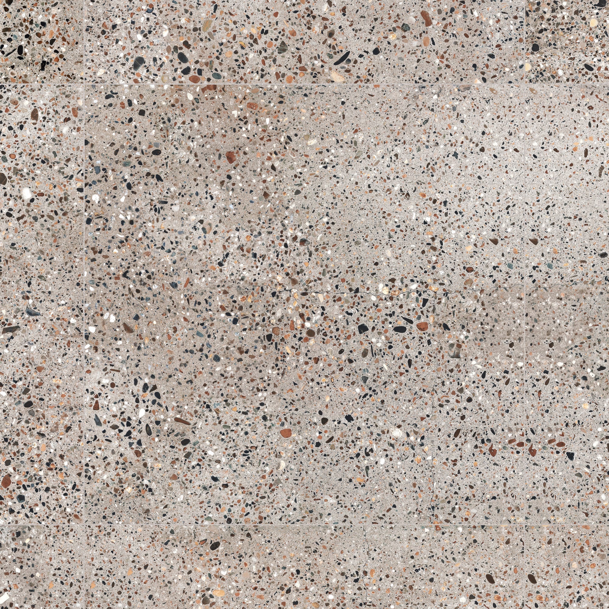 Carrelage Vintage effet Terrazzo Multicolore 60x60x0,9 cm Tervana - Sol et mur intérieur