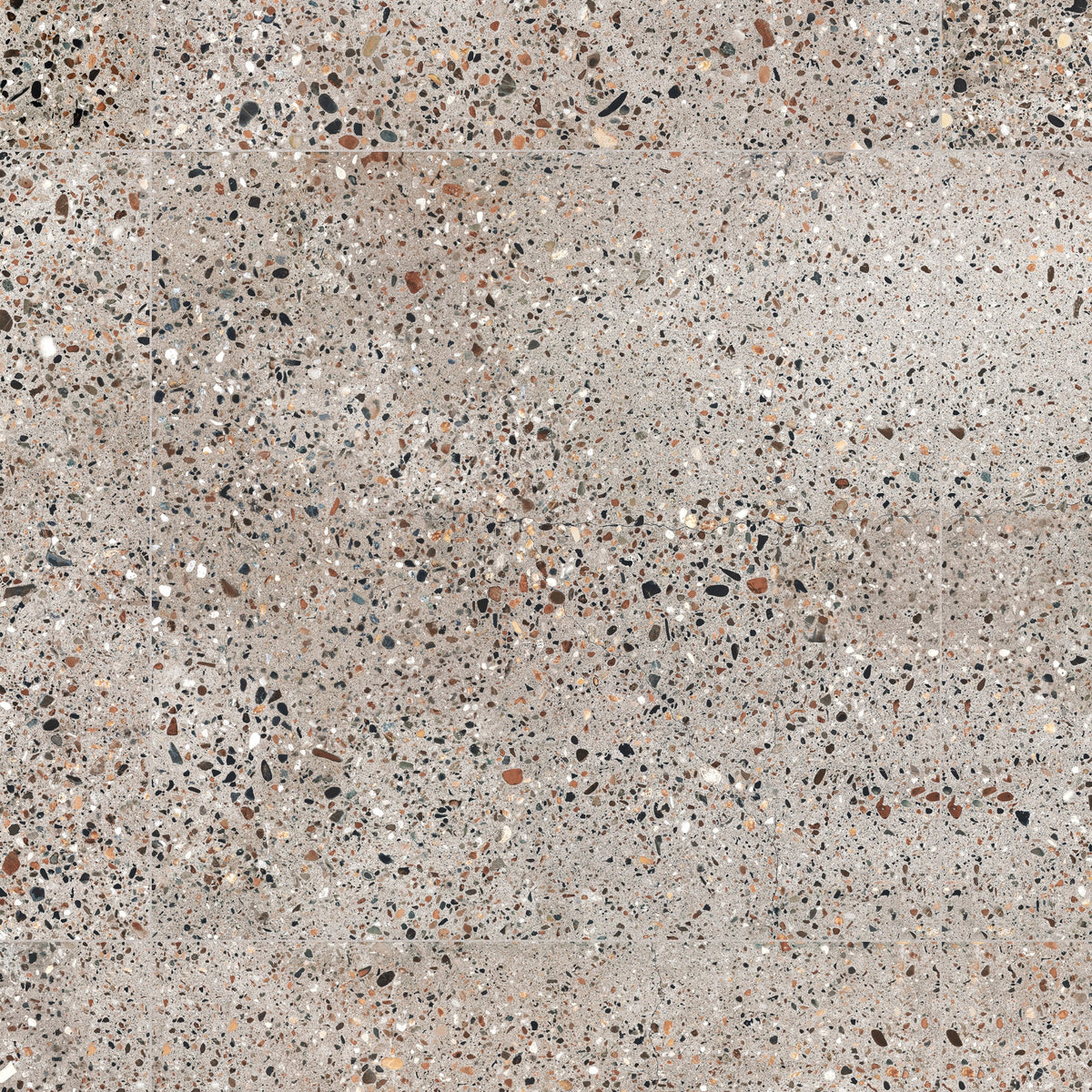 Carrelage Vintage effet Terrazzo Multicolore 60x60x0,9 cm Tervana - Sol et mur intérieur