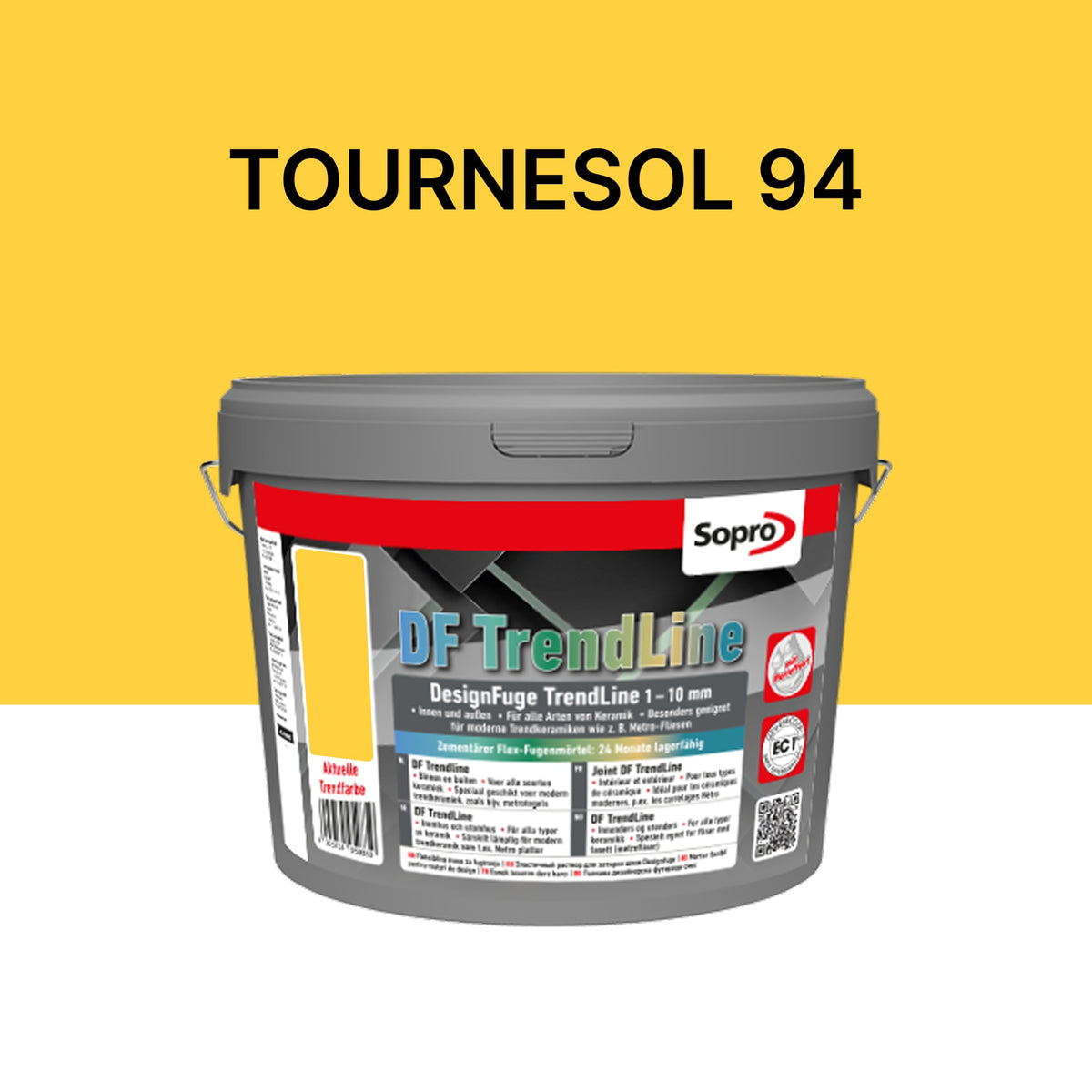 Joint carrelage salle de bains - 1 à 10 mm - Tournesol 94 - Sopro DF TrendLine - 5 kg