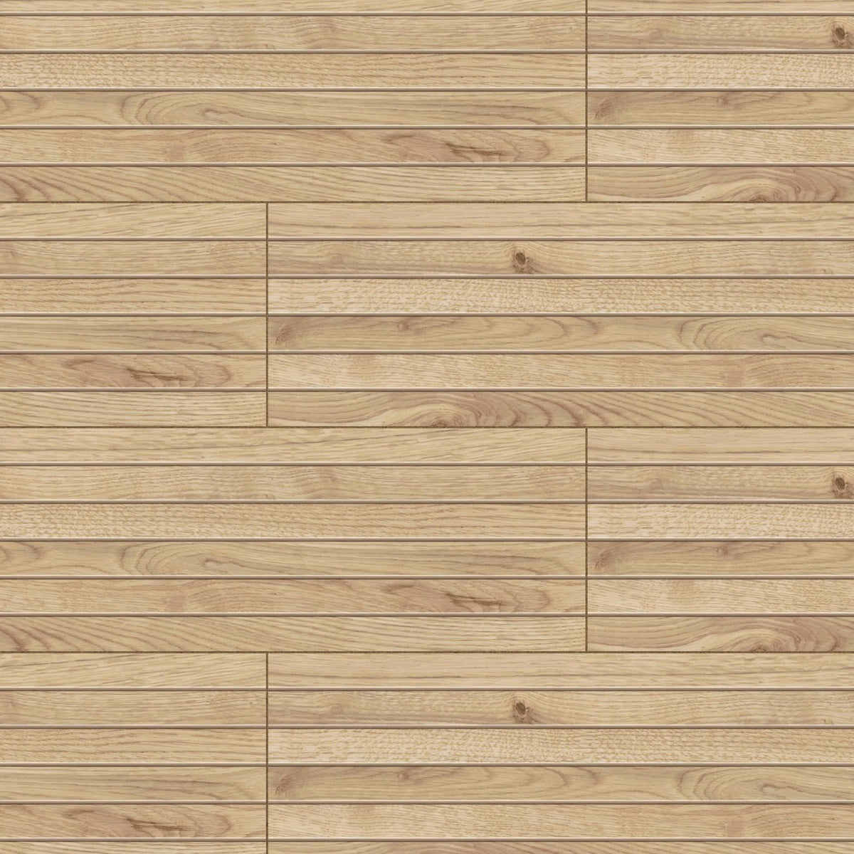Carrelage effet Parquet Bois Chêne Ivoire Stripe 75x18,5x0,9 cm Mat Bravino - Sol et mur intérieur