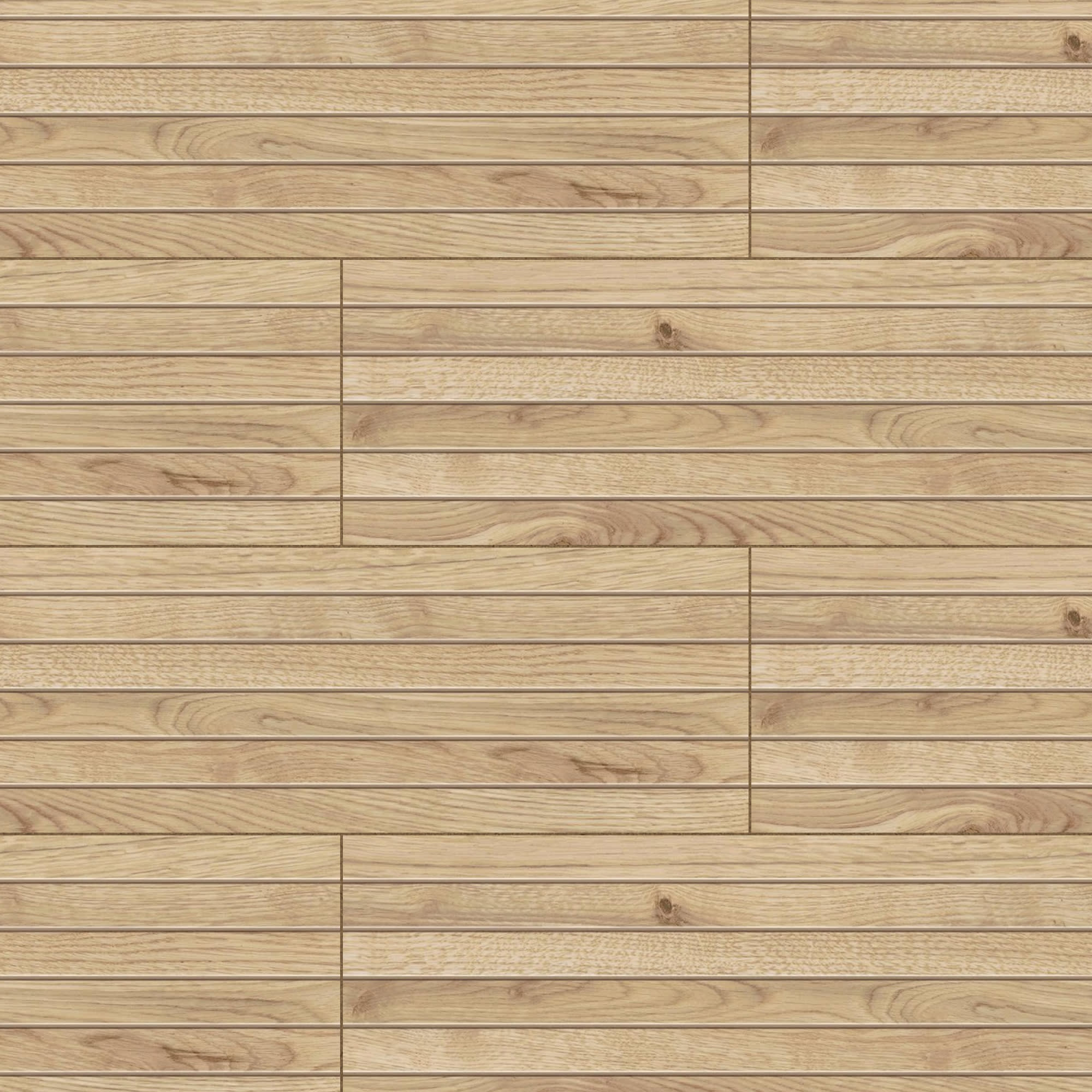 Carrelage effet Parquet Bois Chêne Ivoire Stripe 75x18,5x0,9 cm Mat Bravino - Sol et mur intérieur