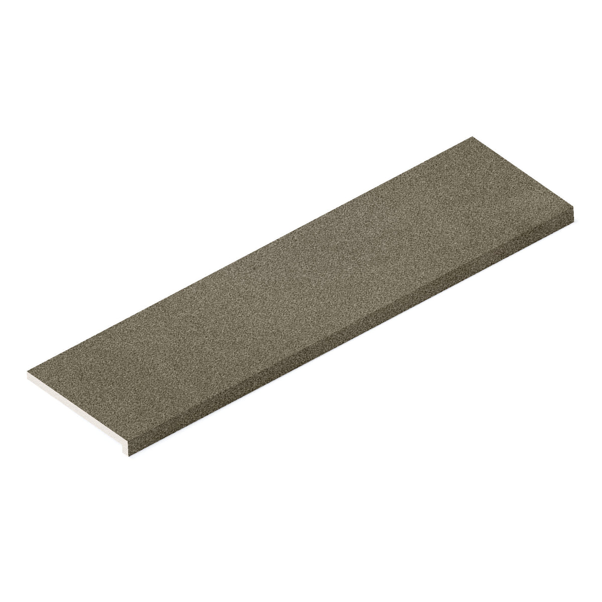 Margelle de piscine effet Béton Gris Terre 120x33x2 cm Bord Droit avec retombée Vetrano