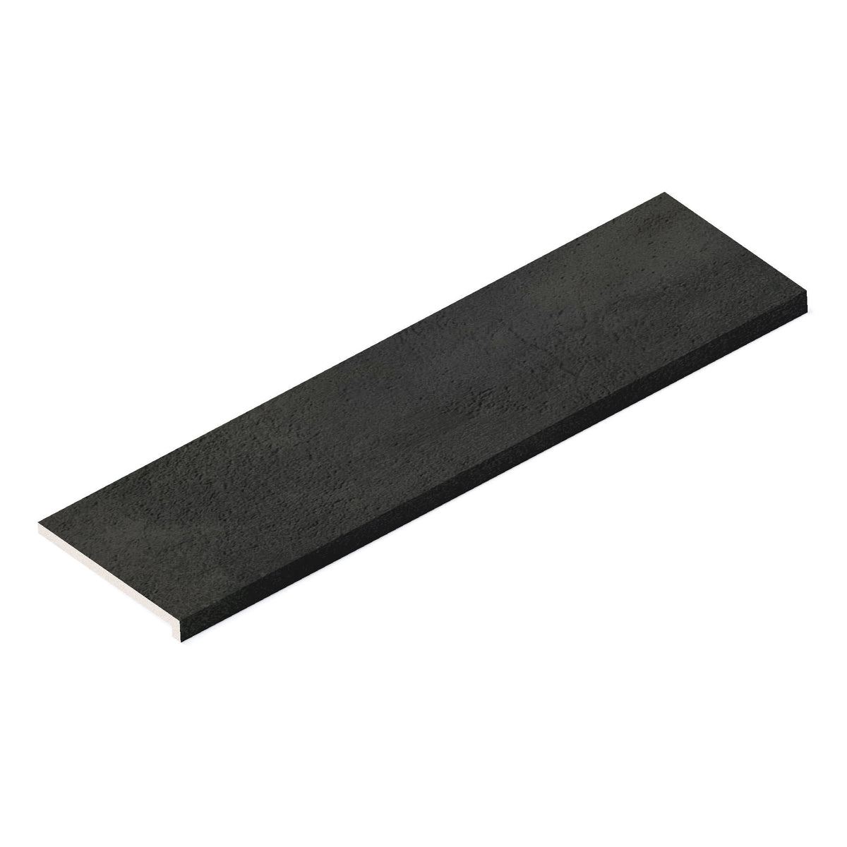 Margelle de piscine effet Béton Gris Nuit 120x33x2 cm Bord Droit avec retombée Gravino