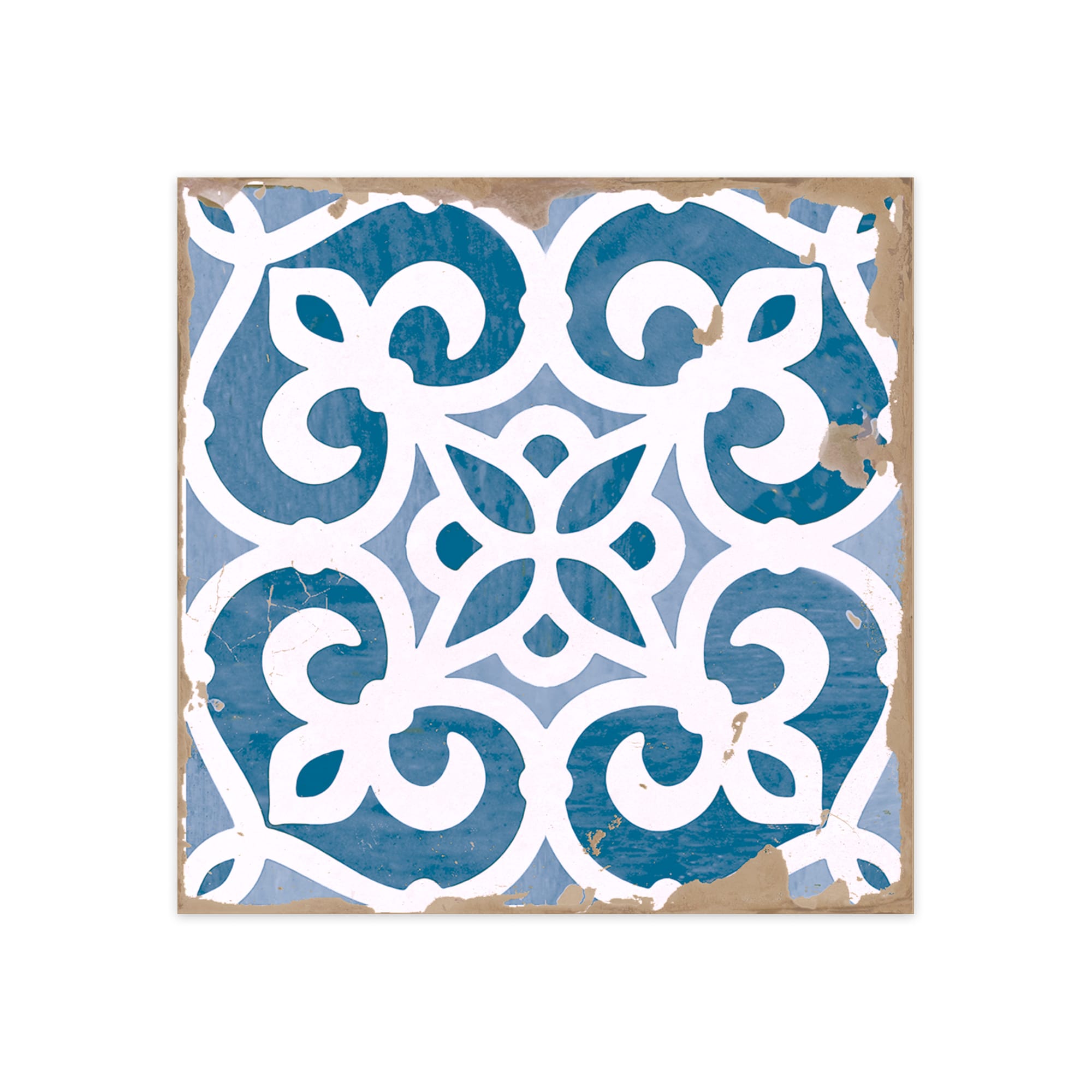 Carrelage Vintage Bleu Patchwork 33x33x0,95 cm Vintara - Sol et mur intérieur
