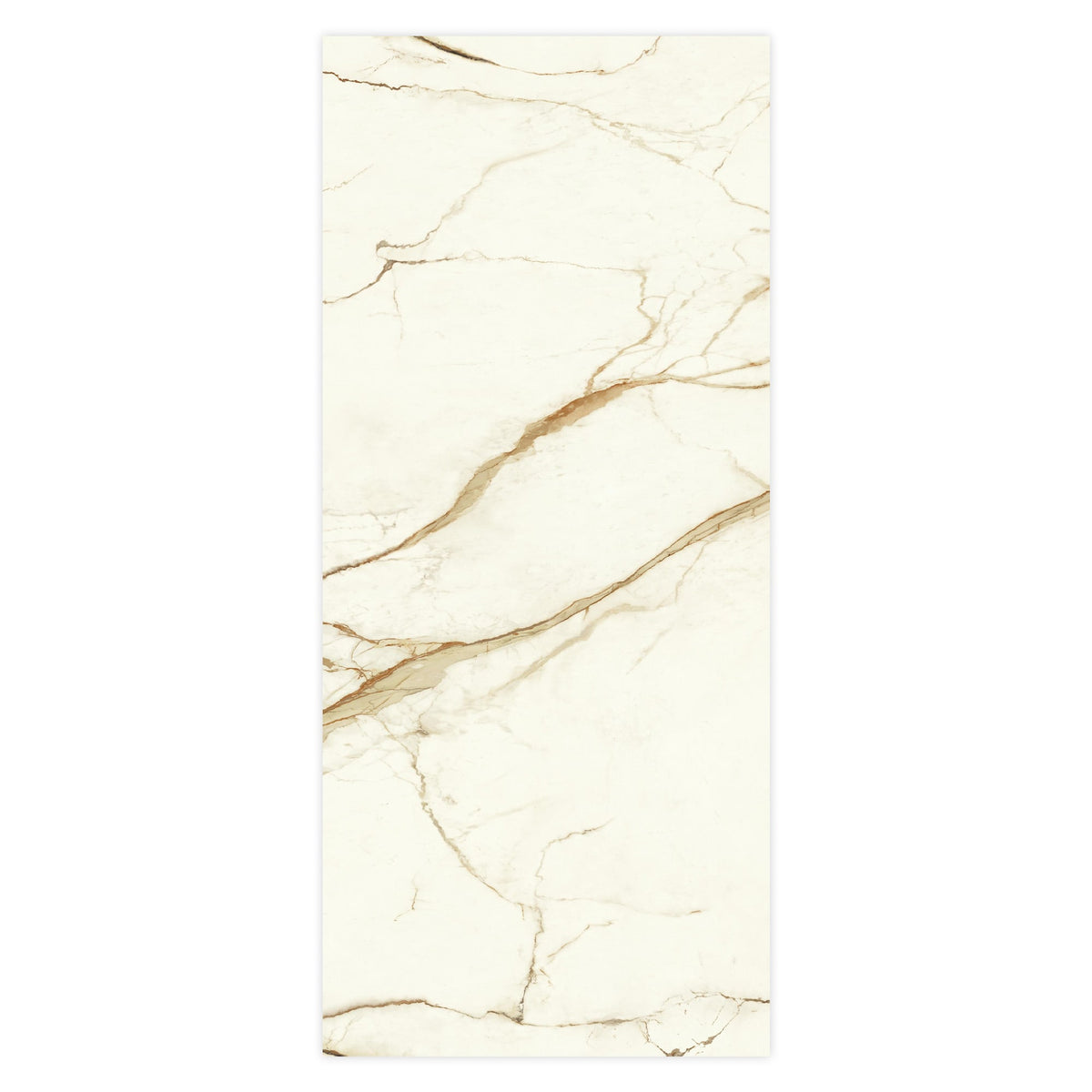 Carrelage effet Marbre Blanc Calacatta Supreme 278x120x0,6 cm Brillant Faventa - Mur intérieur