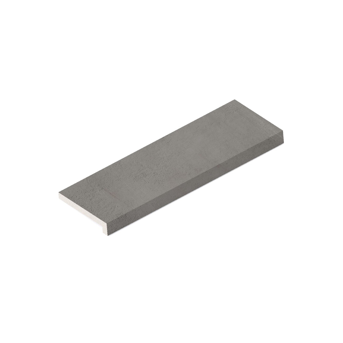 Margelle de piscine effet Béton Gris Ombre 60x20x2 cm Bord Droit avec retombée Gravino