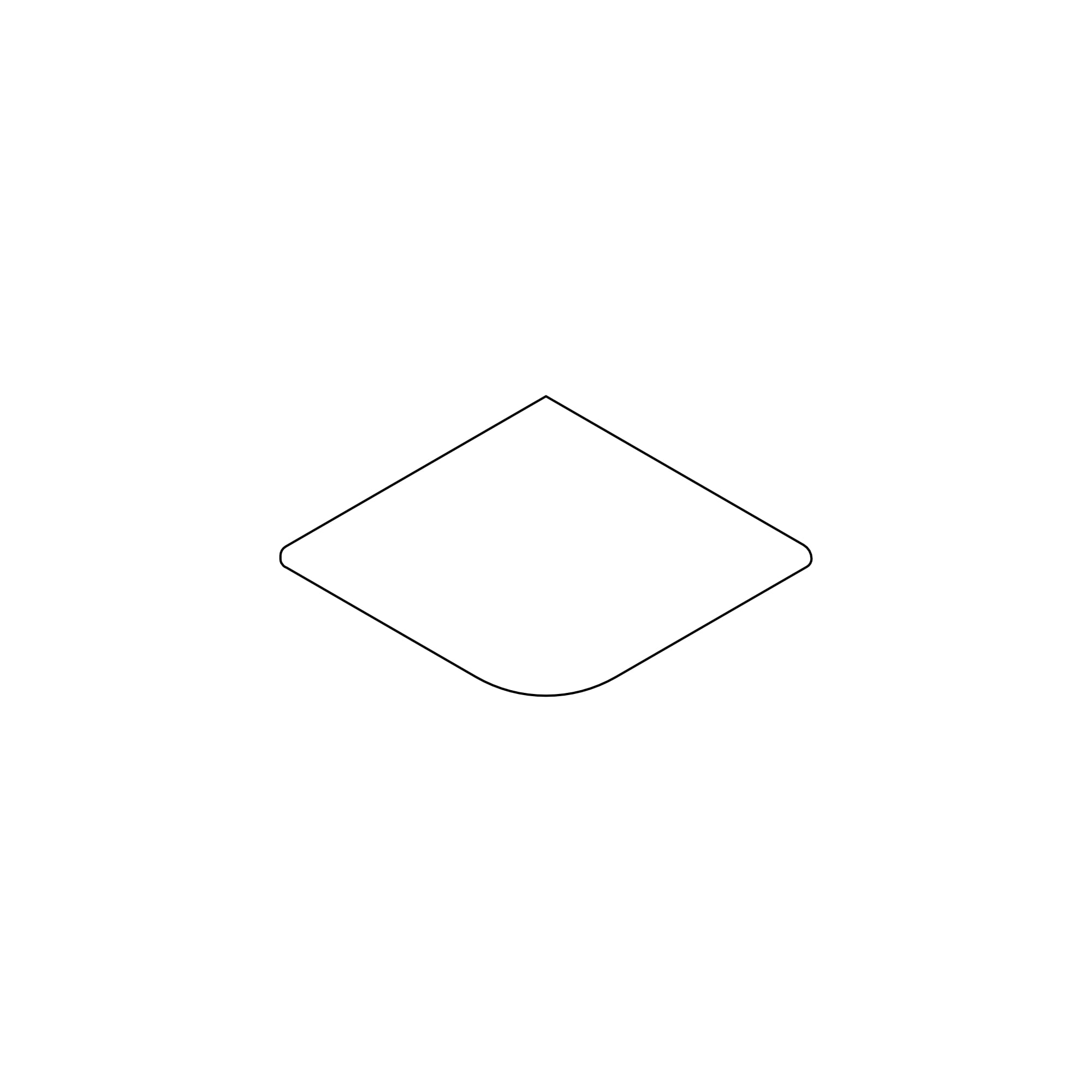 Margelle angle sortant effet Pierre Gris 31x31x1 cm Bord Arrondi Amalfi