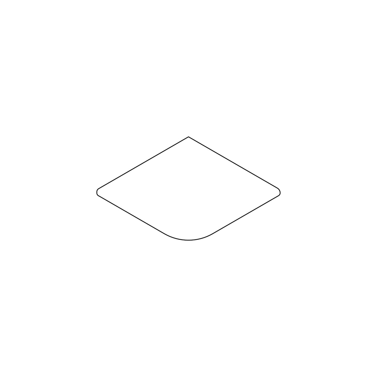 Margelle angle sortant effet Travertin Beige 31x31x1 cm Bord Arrondi Capri
