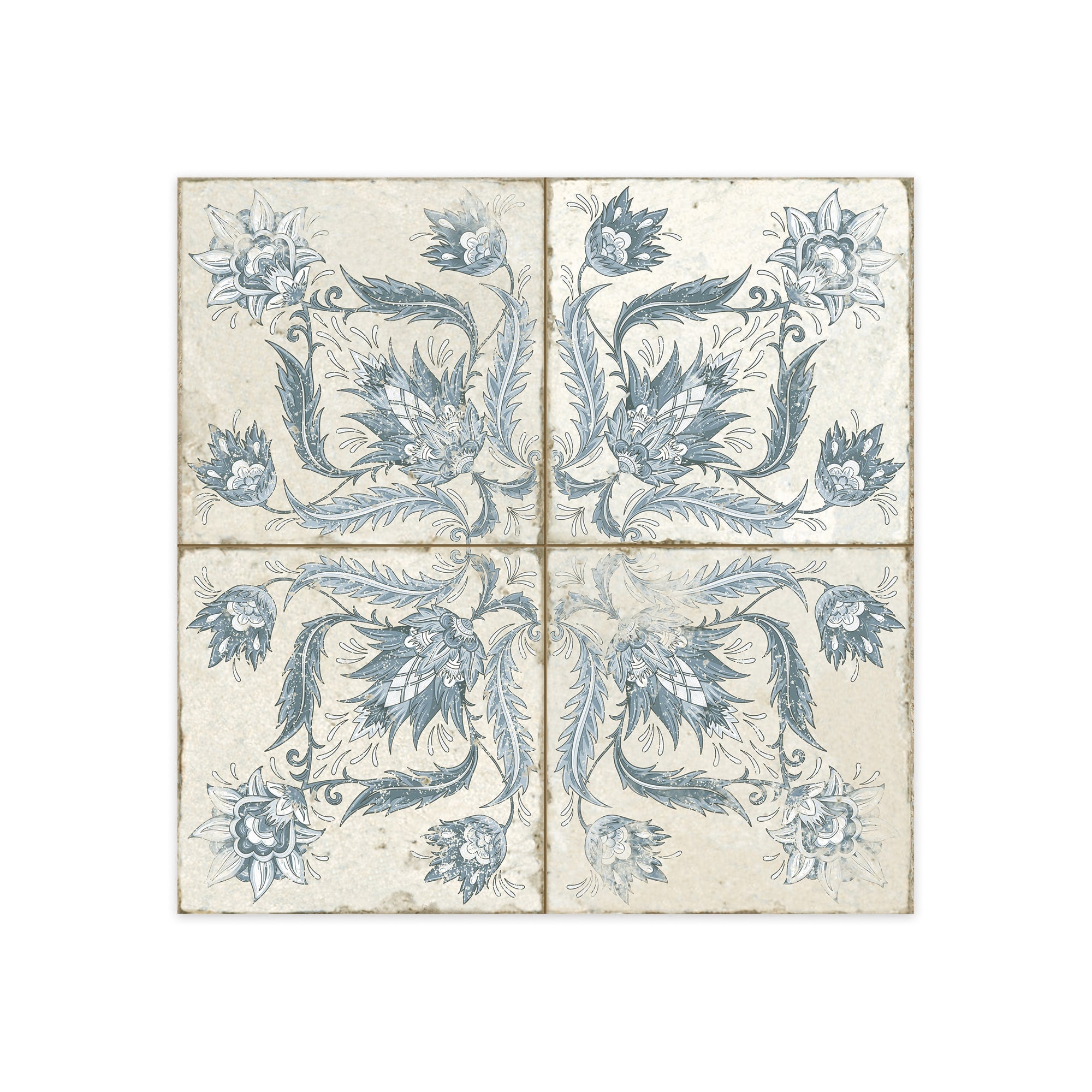 Carrelage Vintage Bleu Leptis 45x45x0,95 cm Camoria - Sol et mur intérieur