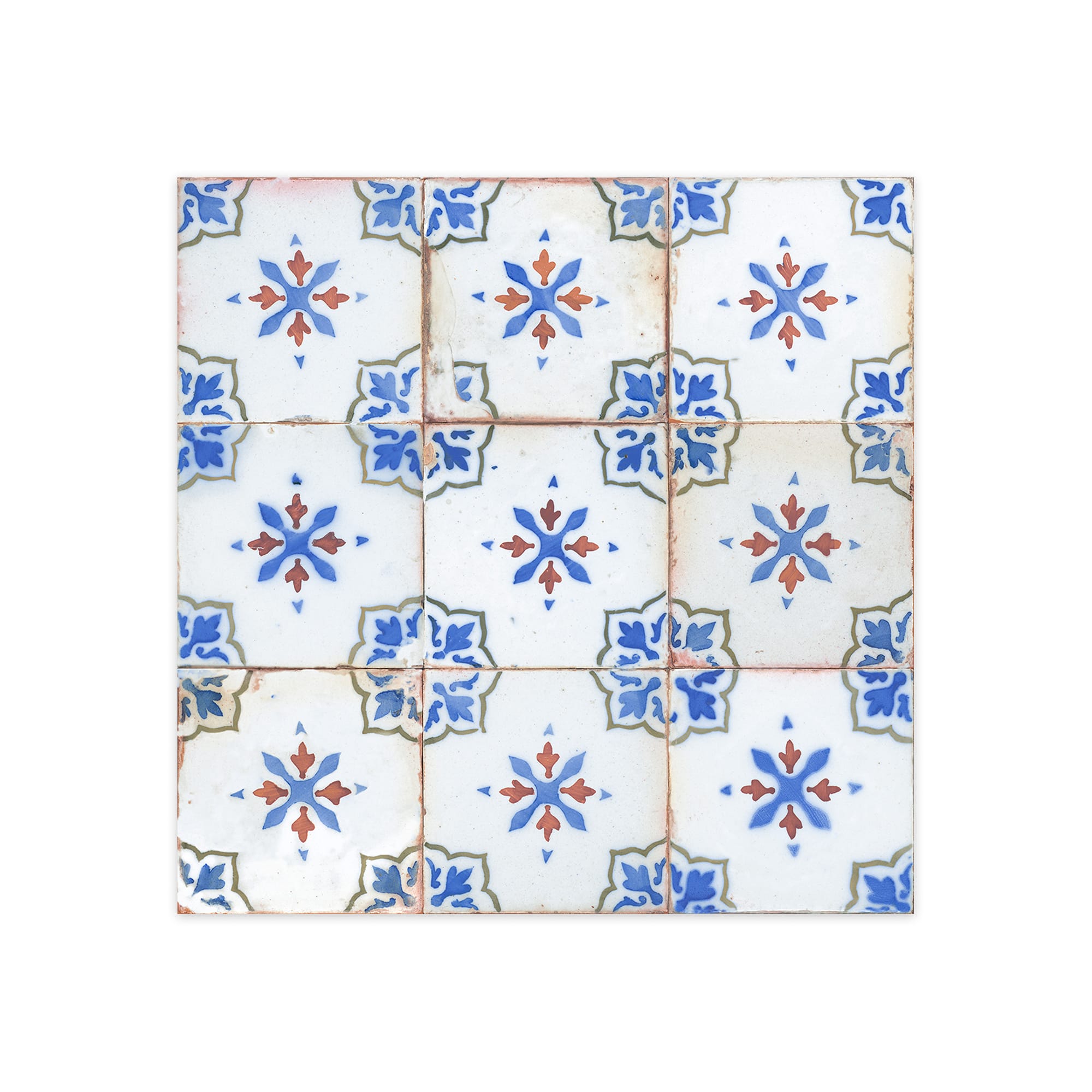 Carrelage Vintage Bleu Emporion 33x33x0,95 cm Selvora - Sol et mur intérieur