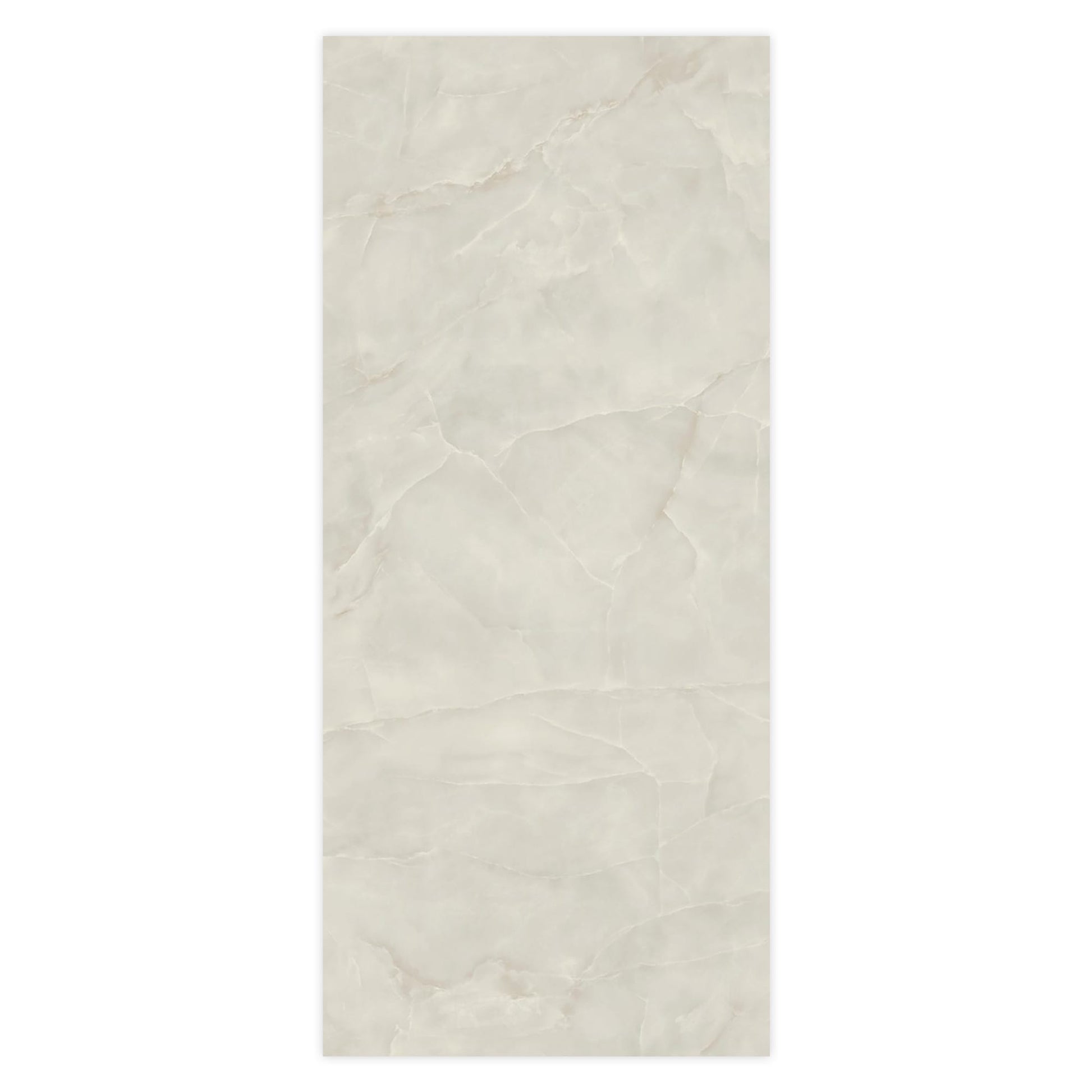 Carrelage effet Onyx Gris Nacré 278x120x0,6 cm Brillant Nerolio - Mur intérieur