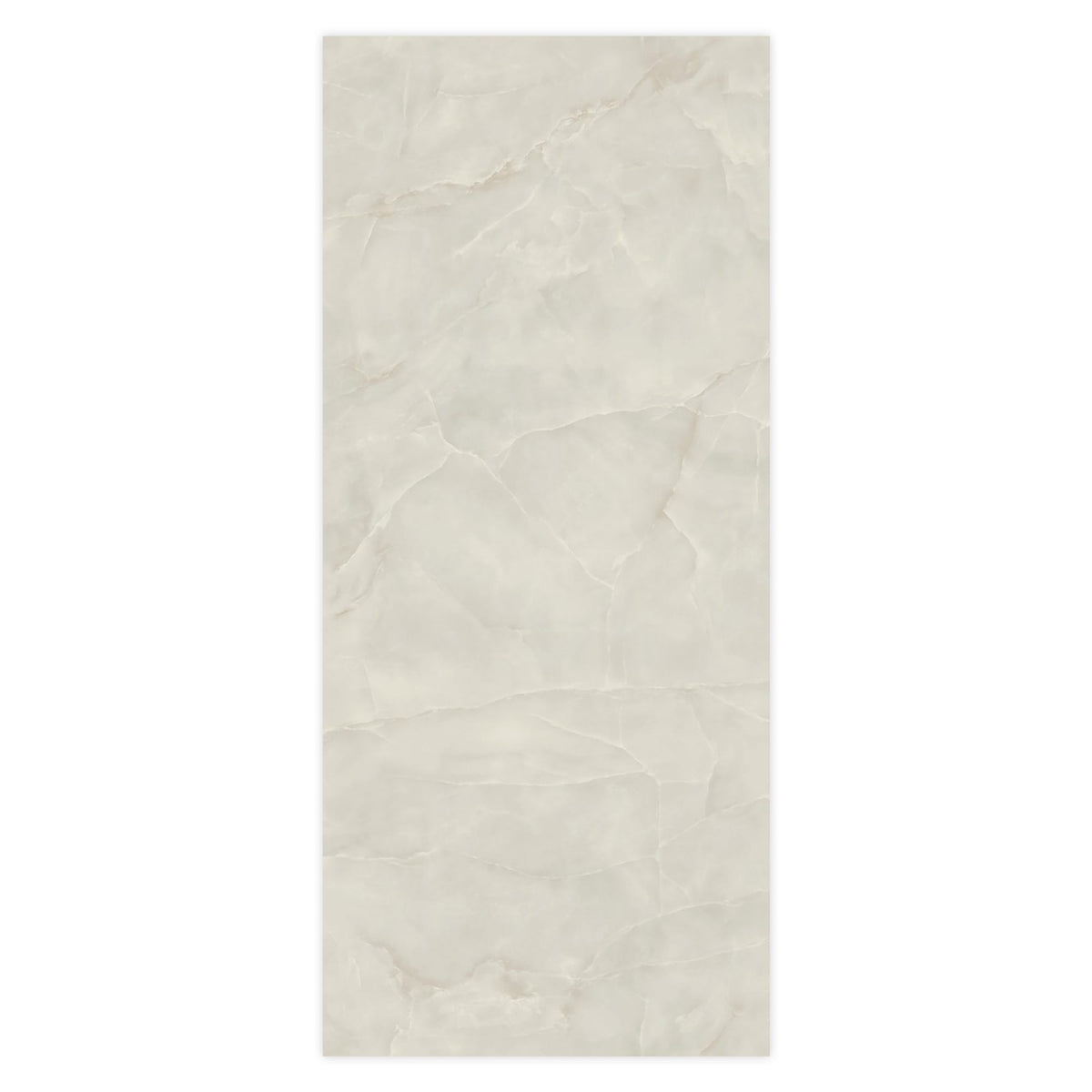 Carrelage effet Onyx Gris Nacré 278x120x0,6 cm Brillant Nerolio - Mur intérieur