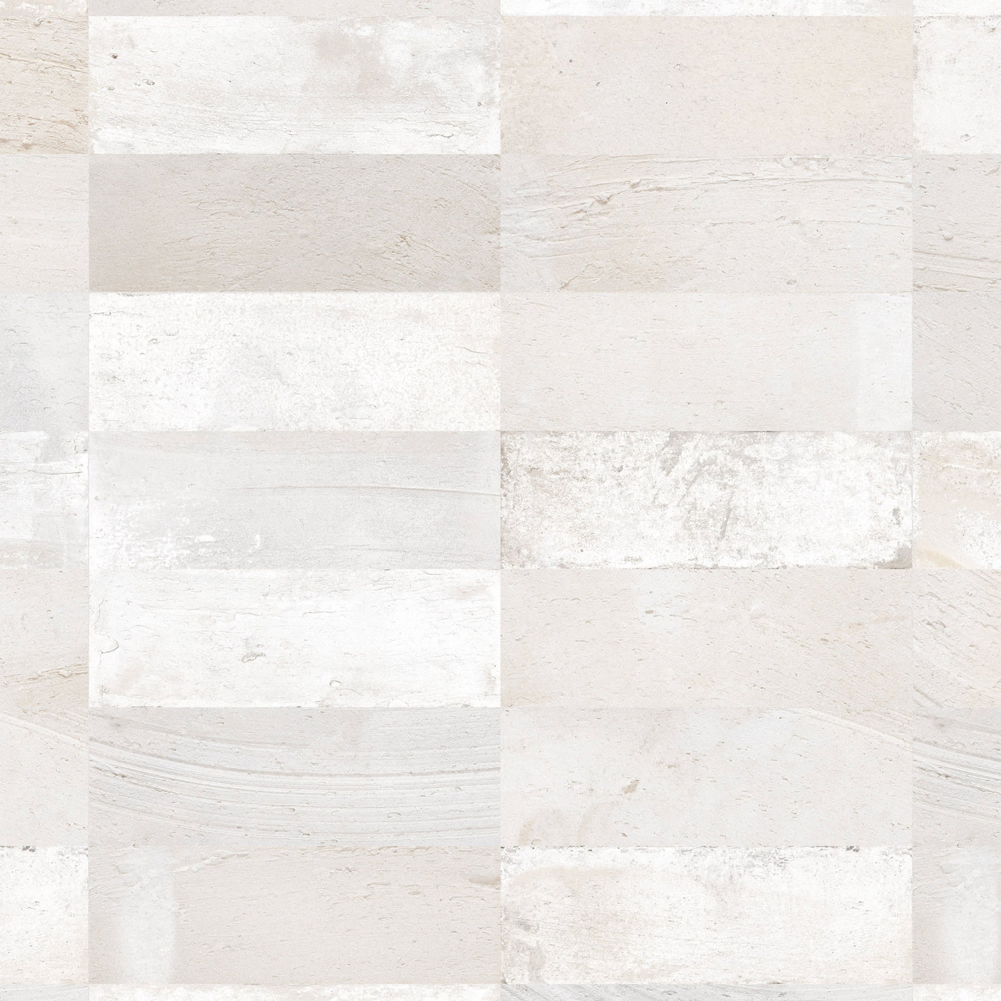 Carrelage Vintage effet Terre cuite Blanc 40x20x1,03 cm Terramo - Mur intérieur