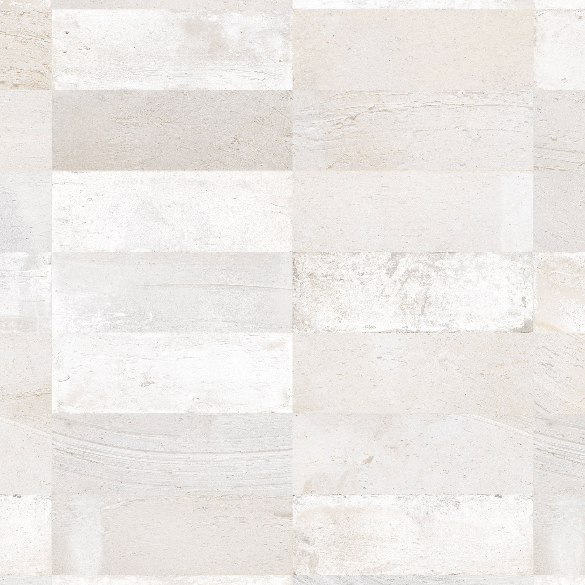 Carrelage Vintage effet Terre cuite Blanc 40x20x1,03 cm Terramo - Mur intérieur