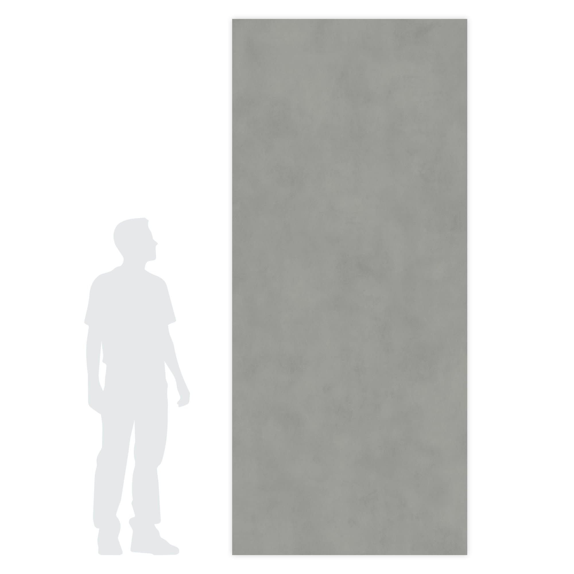 Carrelage effet Béton Gris Cendré 278x120x0,6 cm Mat Montera - Mur intérieur
