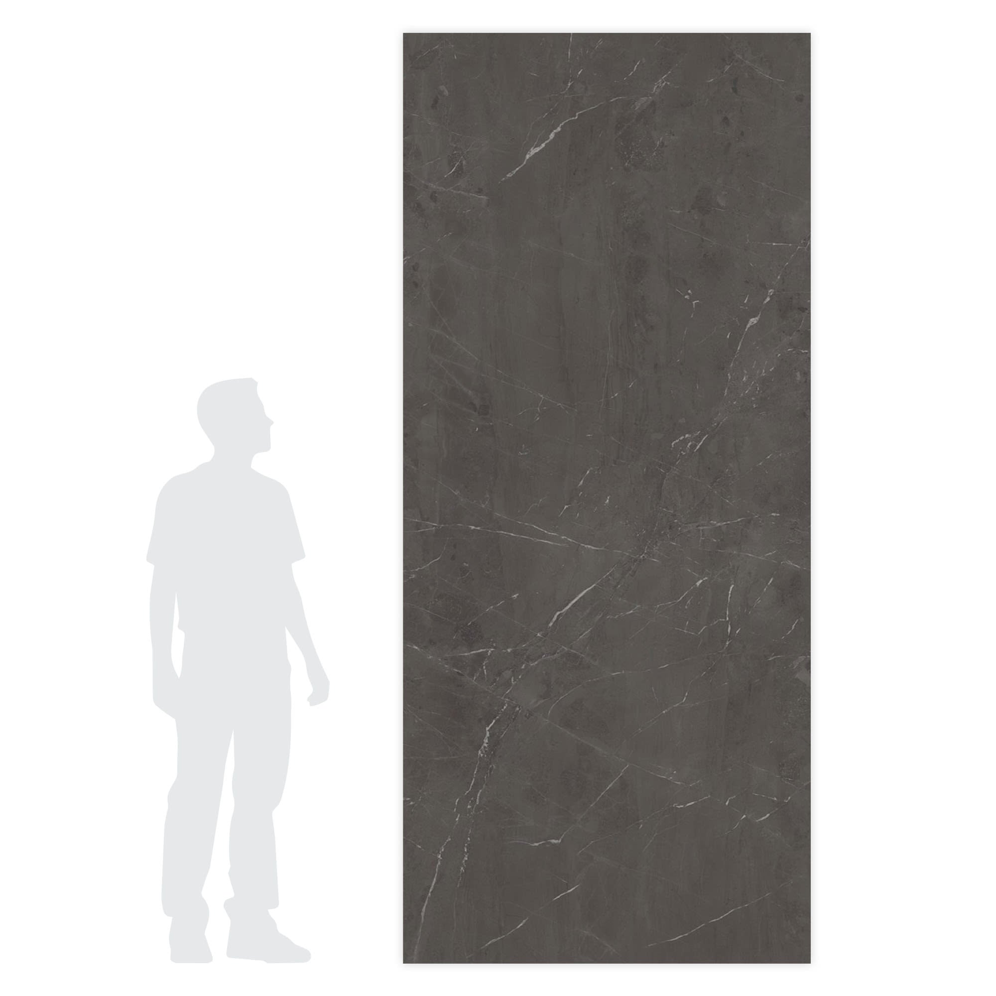 Carrelage effet Marbre Moka 278x120x0,6 cm Silk Sorvella - Mur intérieur