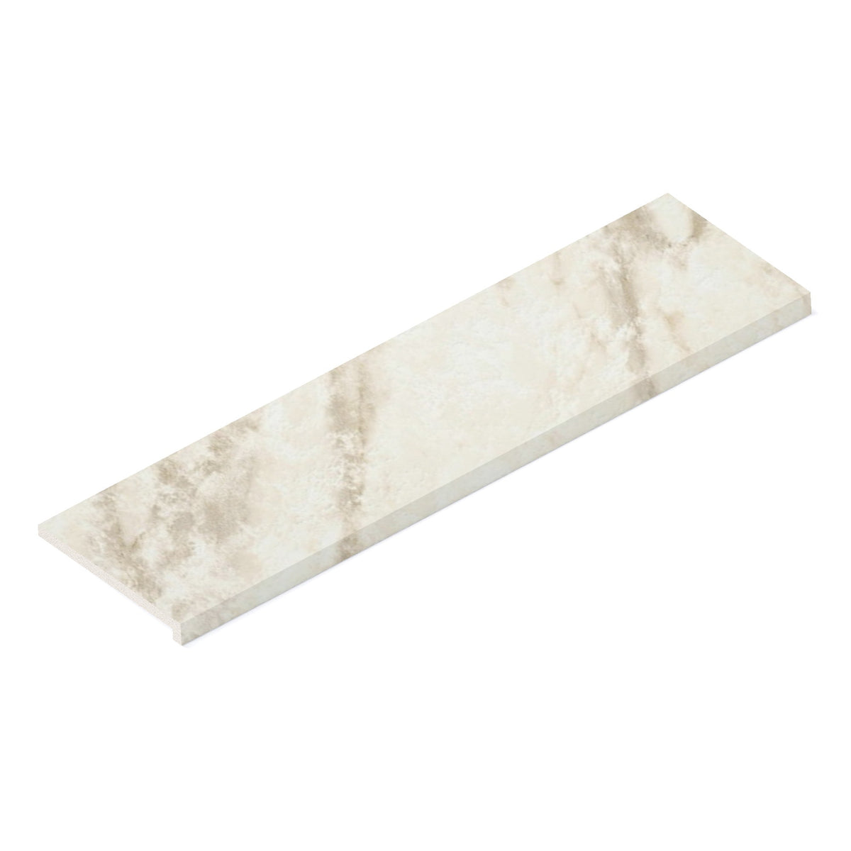 Margelle de piscine effet Marbre Blanc Calacatta Sublime 120x33x2 cm Bord Droit avec retombée Orsiano